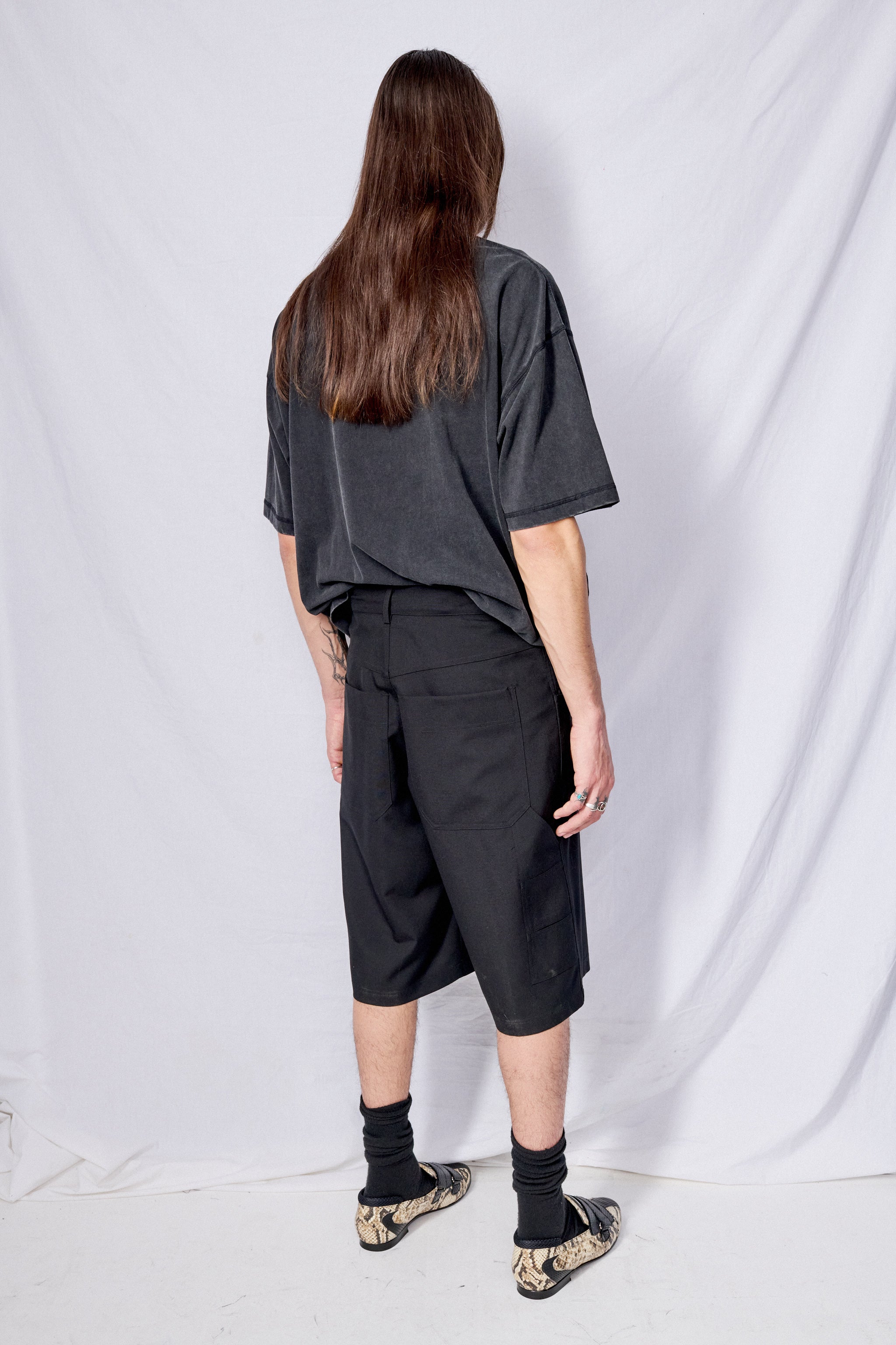 Black Suiting Painter Short