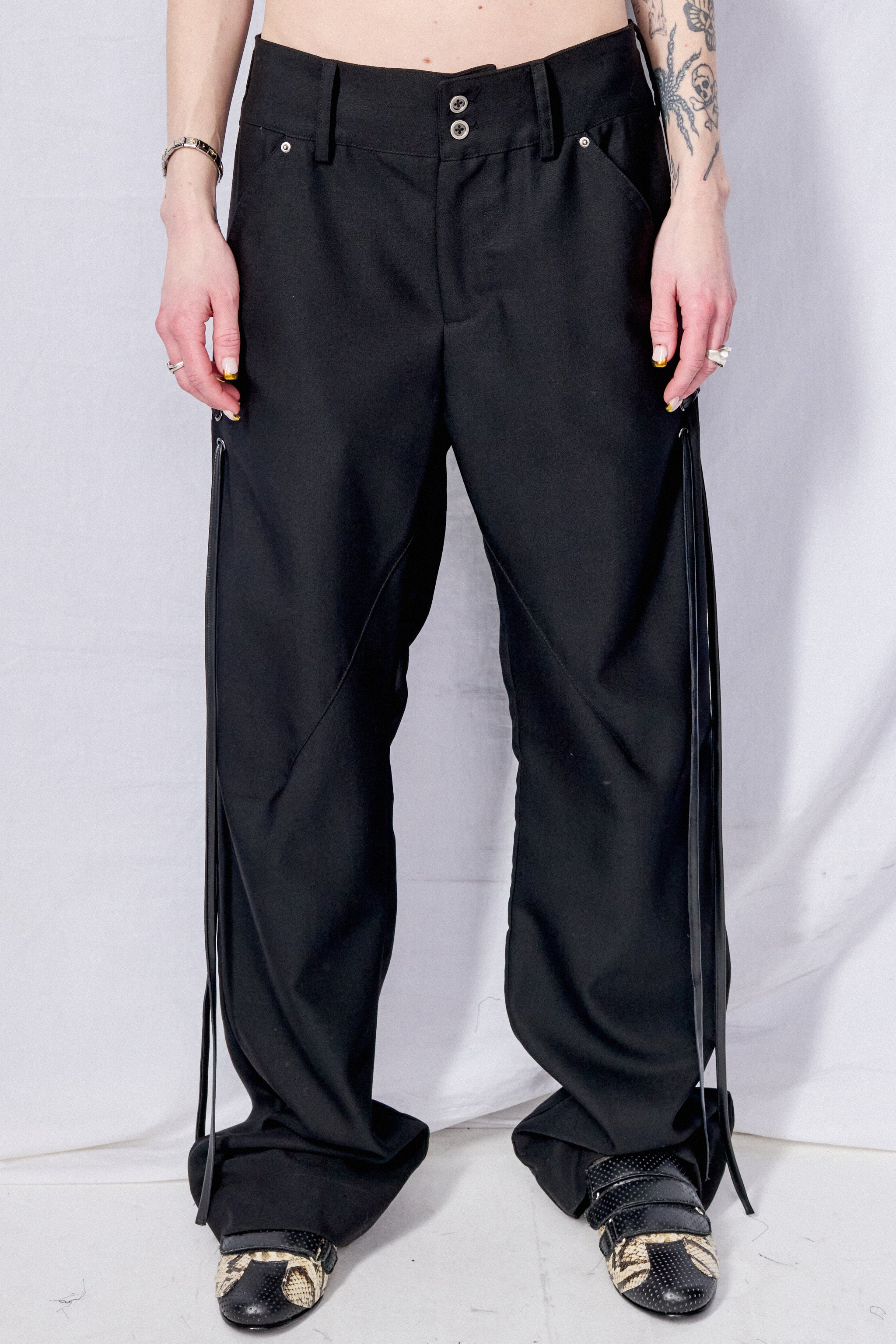 Pteruge Flared Pant
