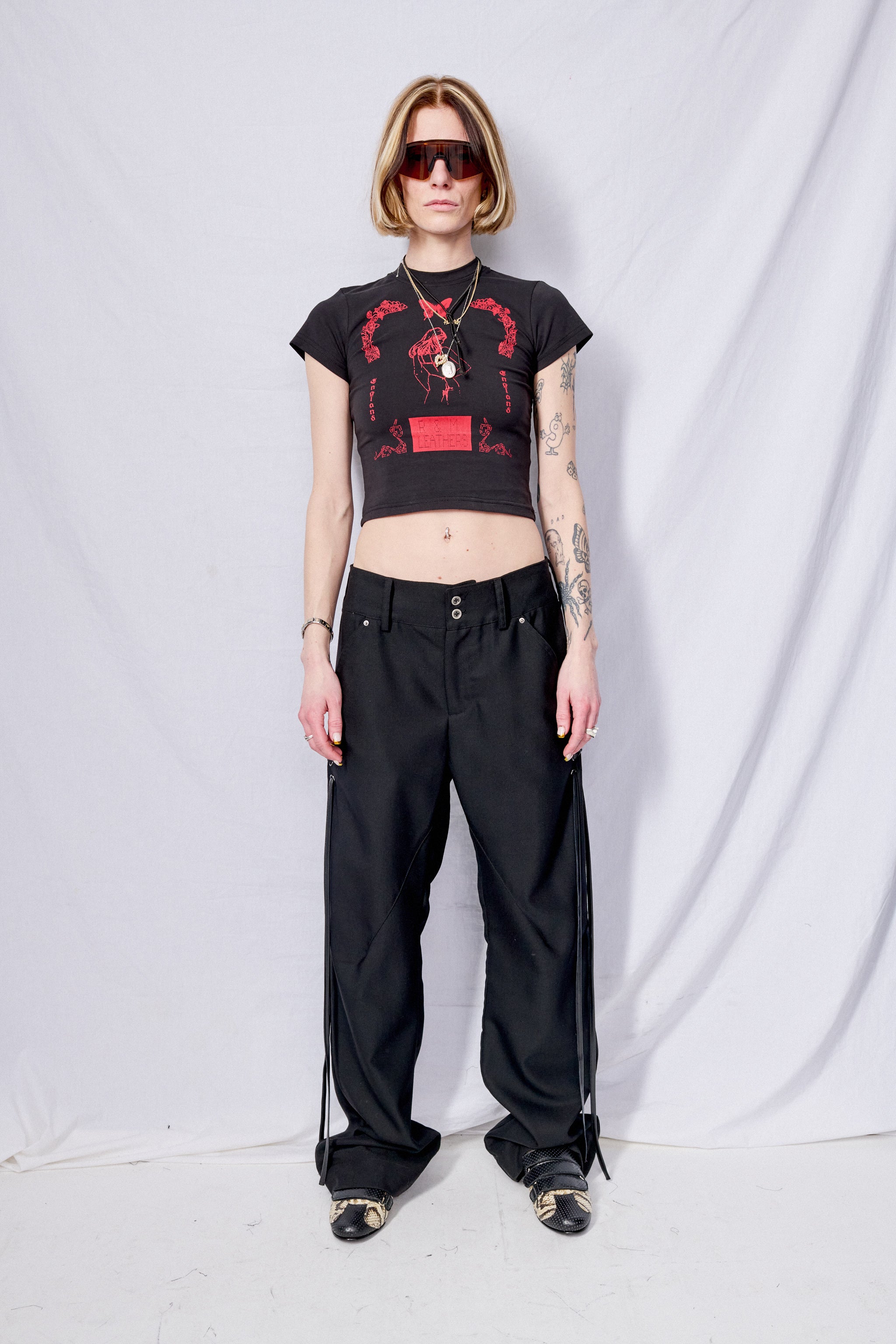Pteruge Flared Pant