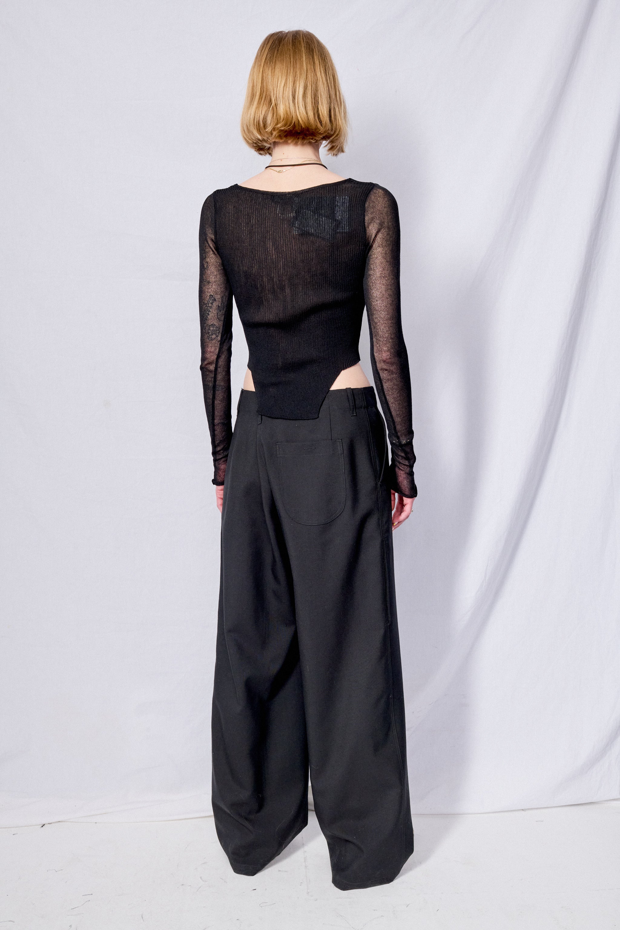 Onyx Hook & Eye Knit Top