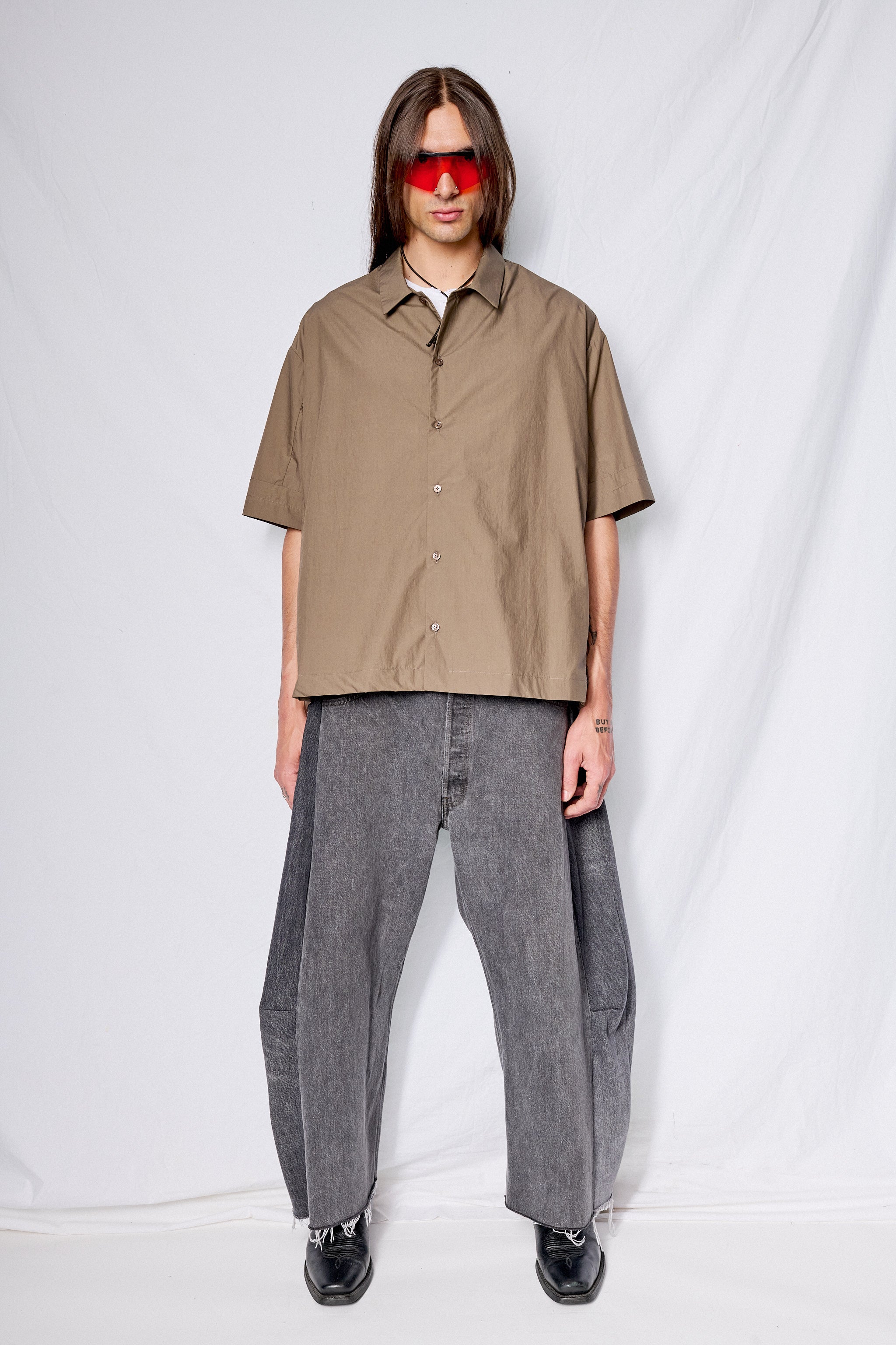 Cafe Typewriter Cloth Box Shirt - Assembly New York