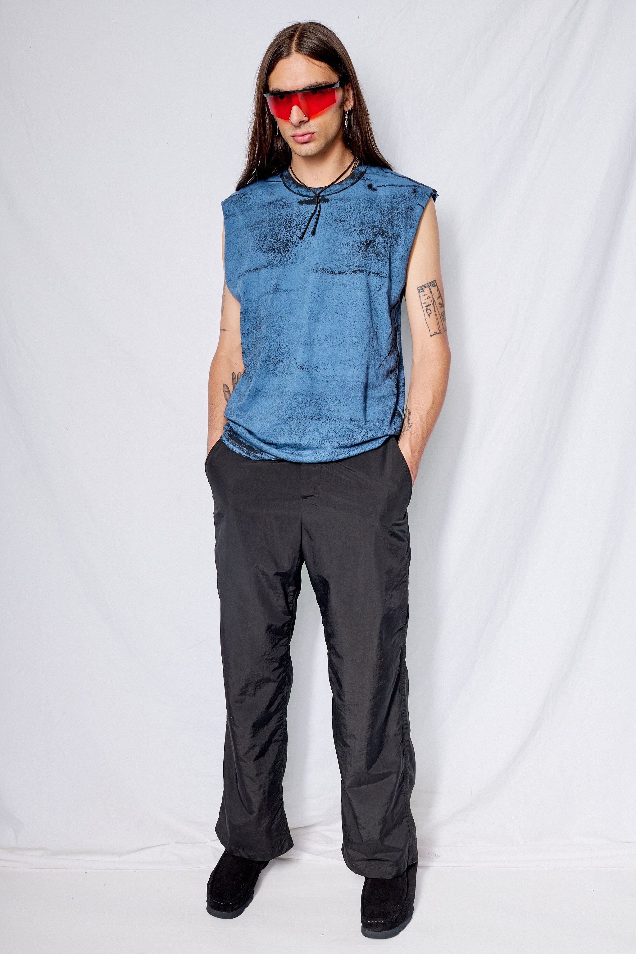 Black Taslan Full Pant