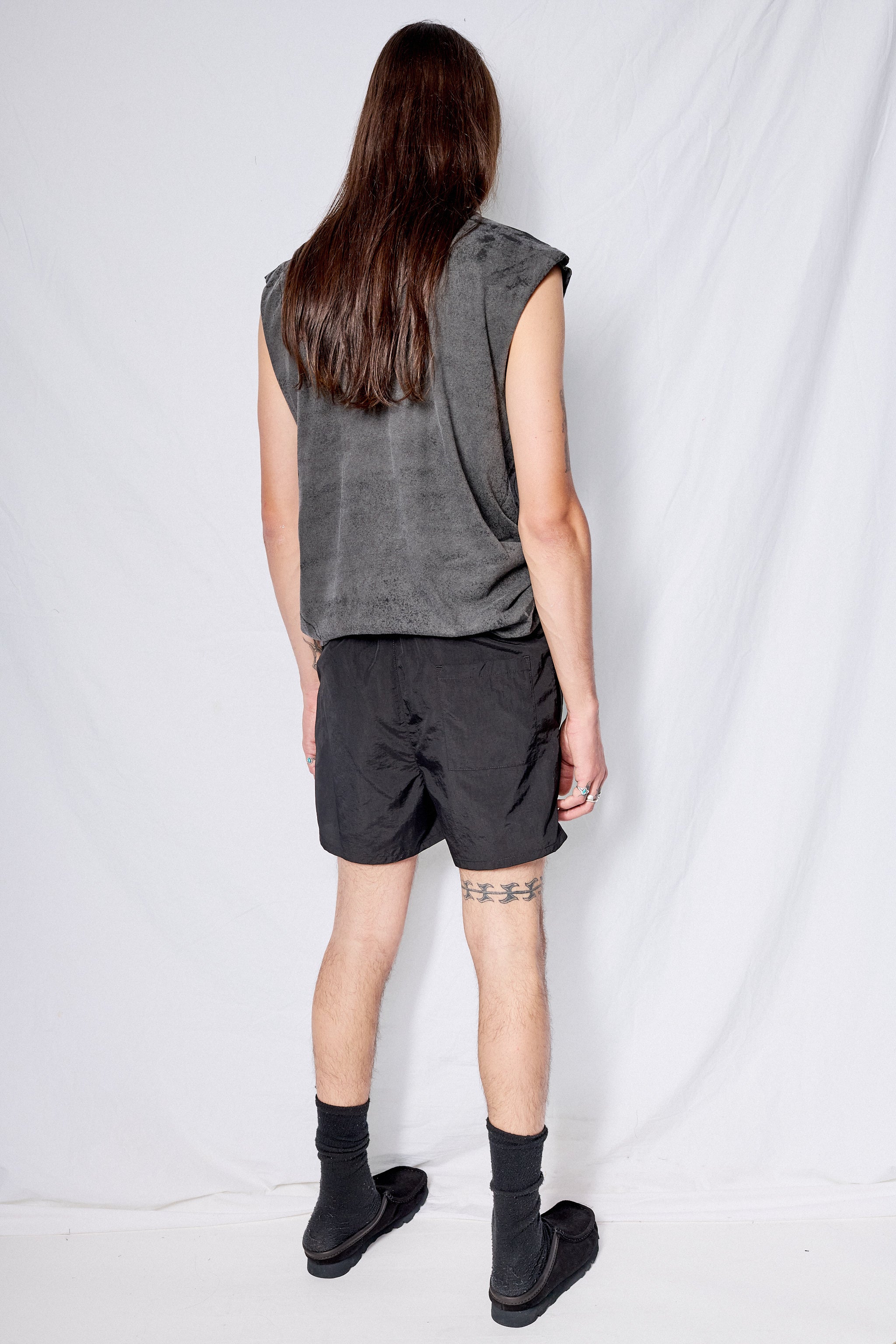 Black Taslan Camp Short
