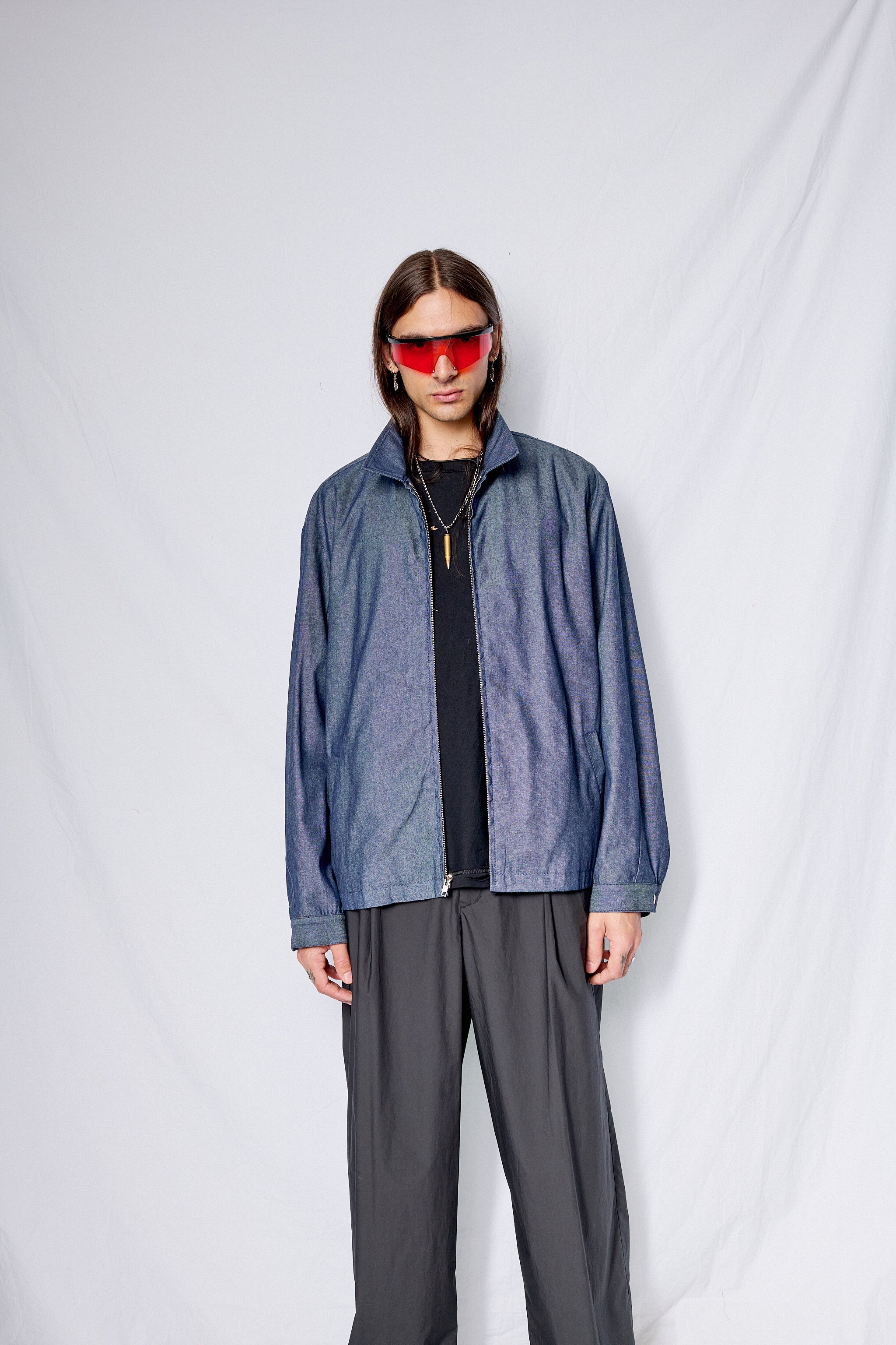 Indigo Denim Zip Jacket