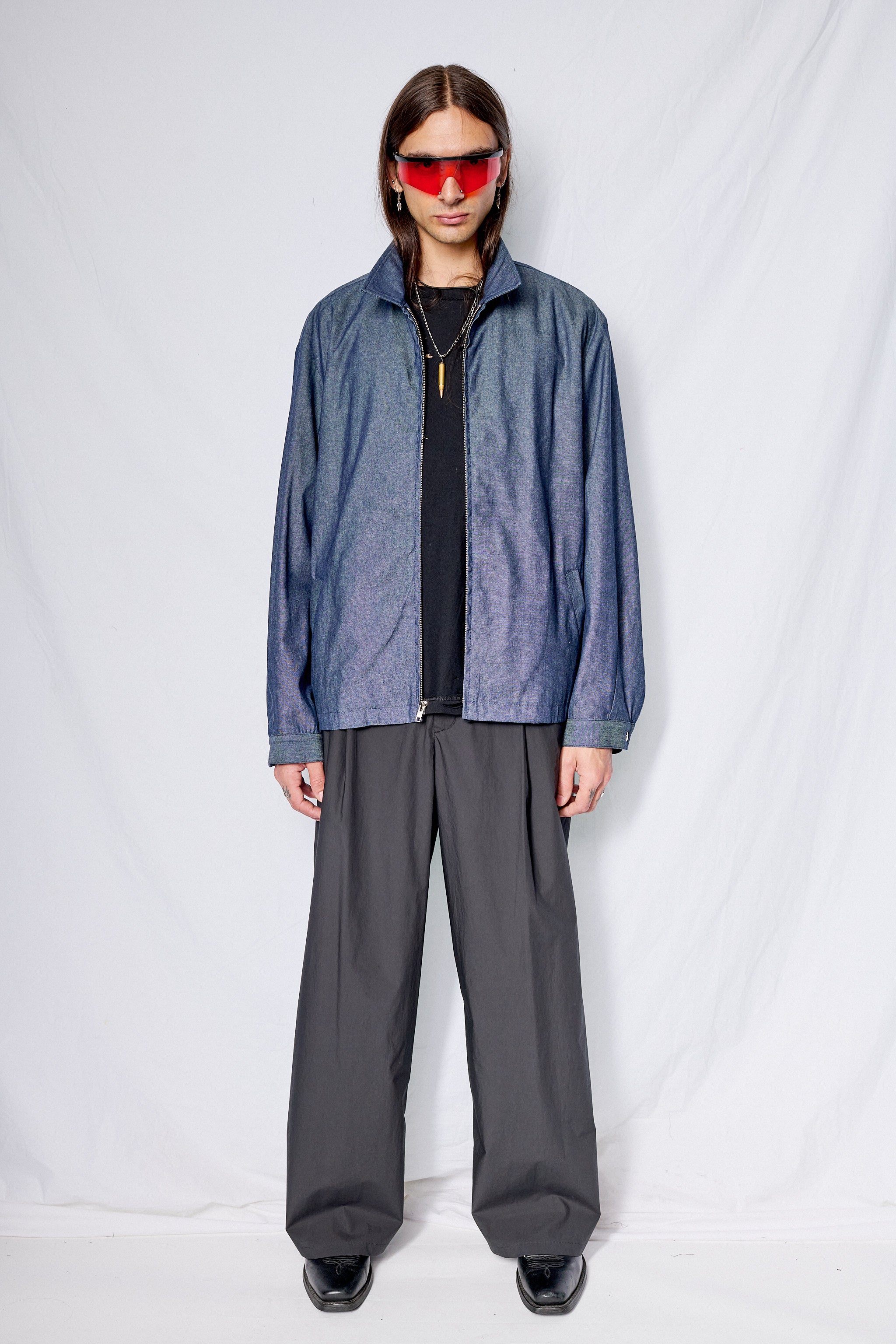 Indigo Denim Zip Jacket