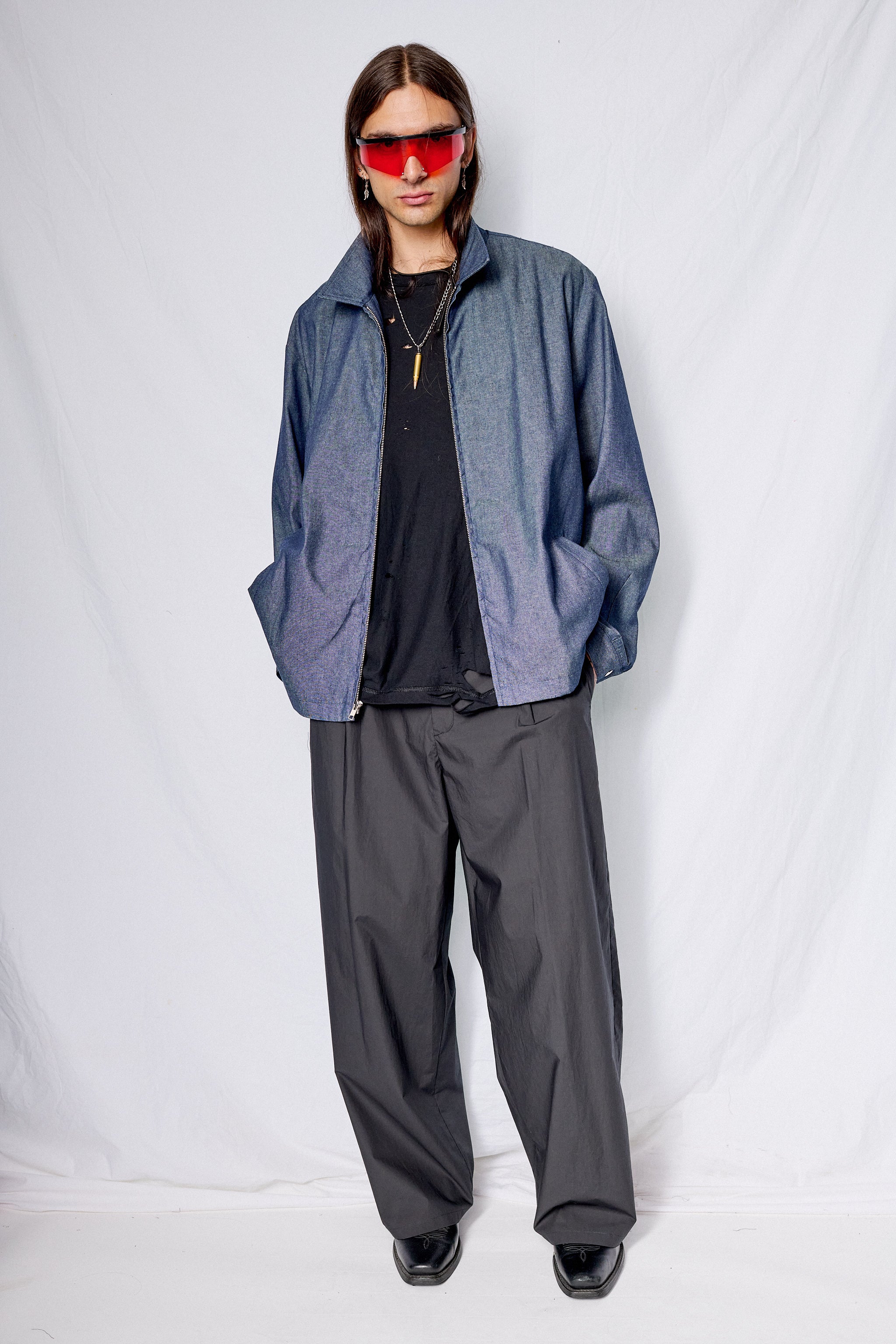 Indigo Denim Zip Jacket