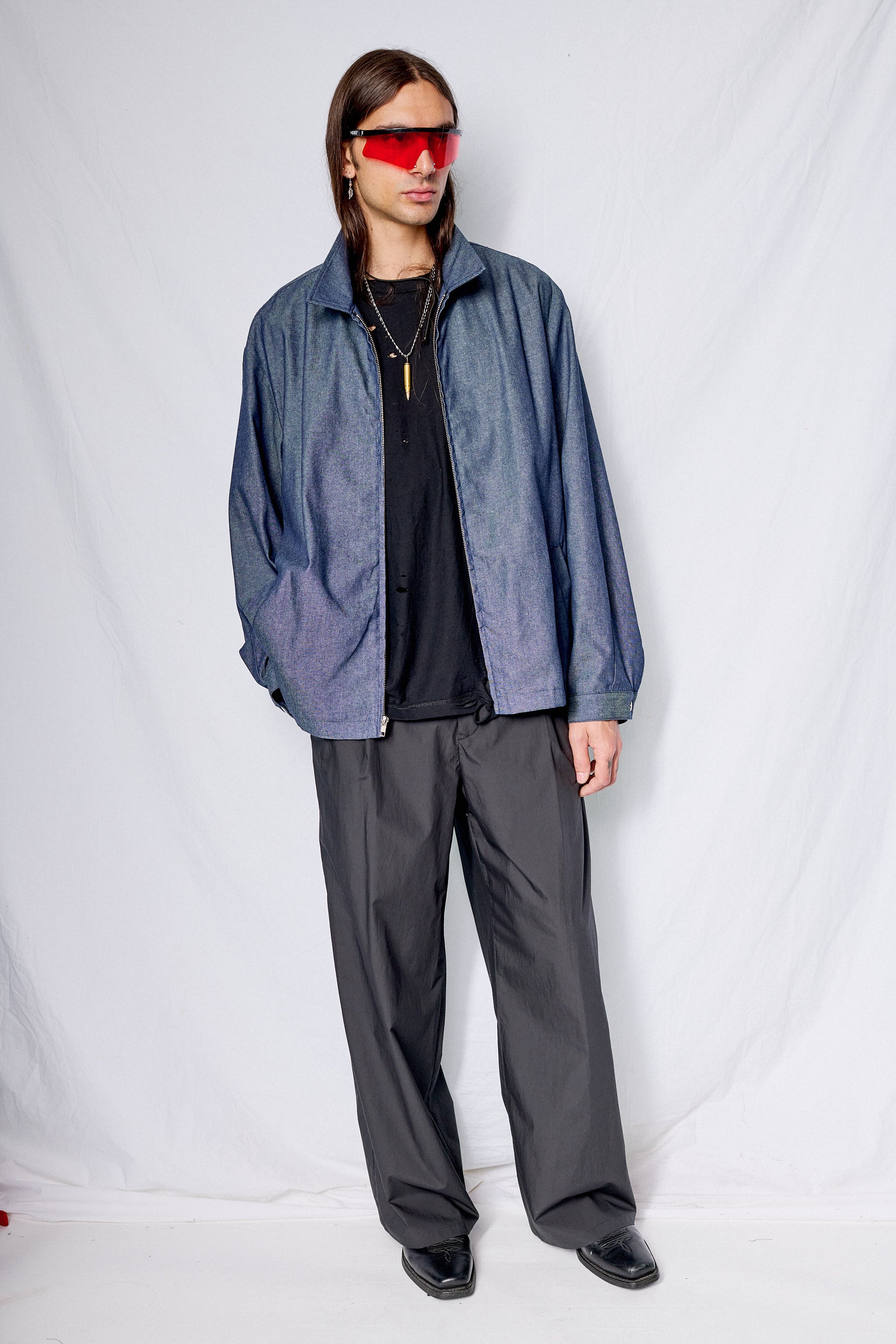 Indigo Denim Zip Jacket