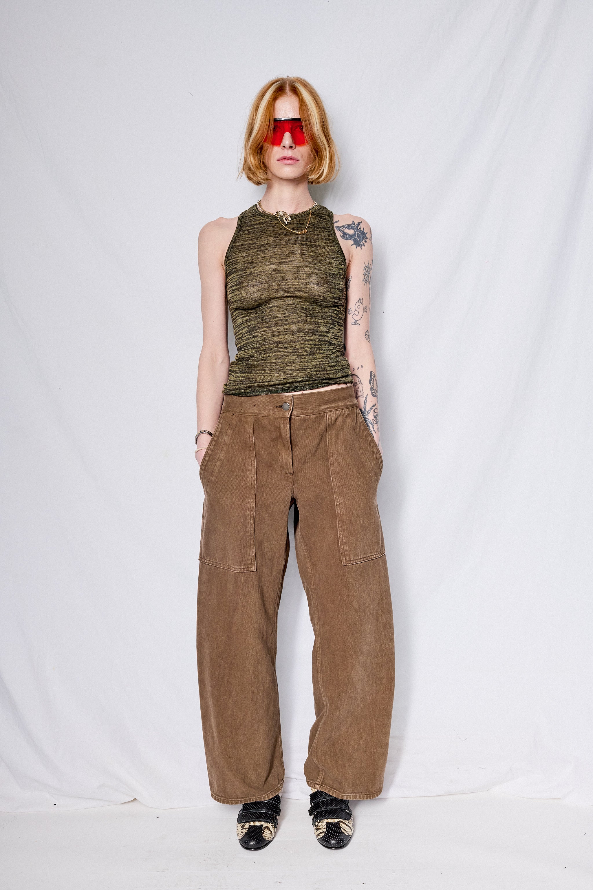 Canvas Overdye Simple Pant