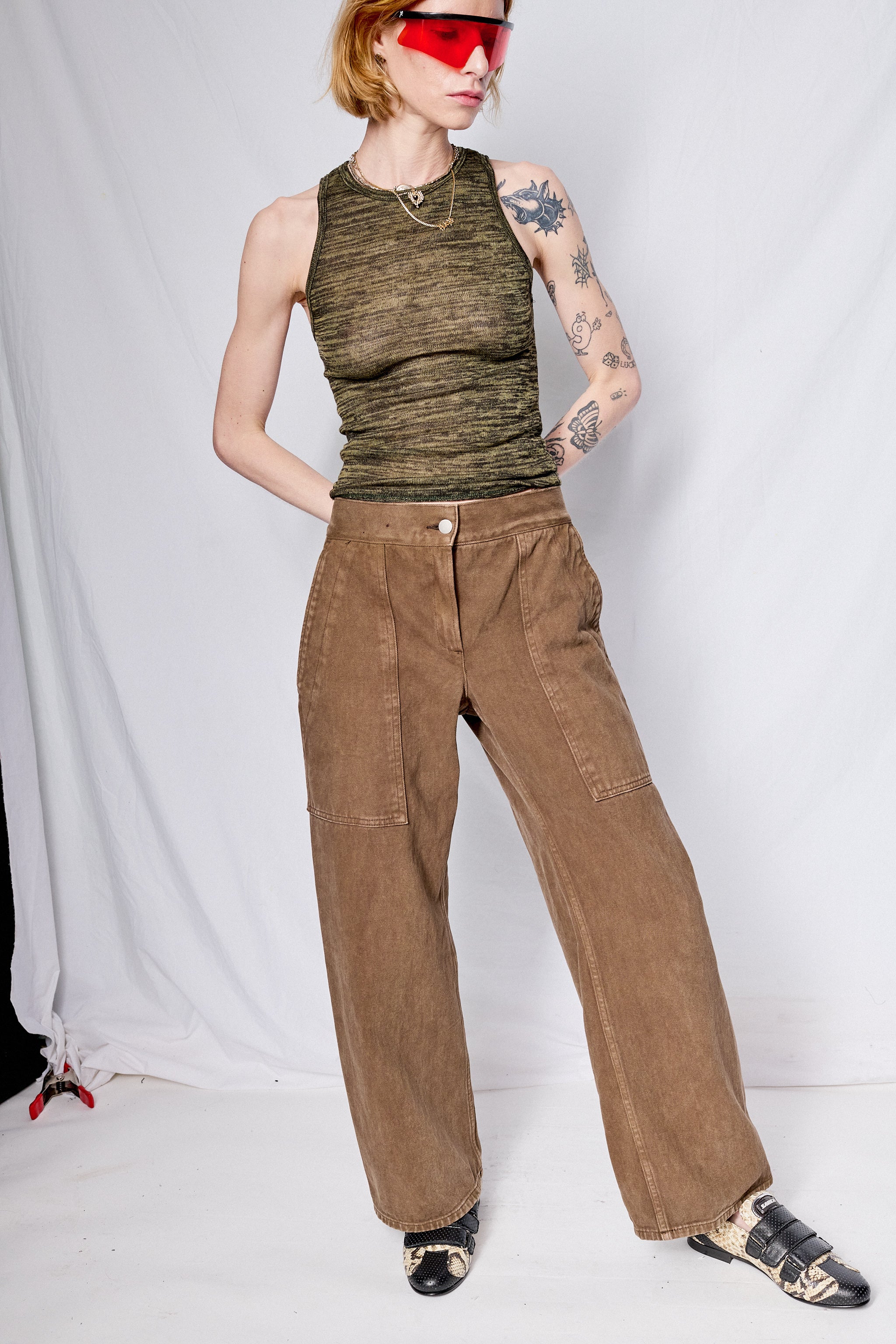 Canvas Overdye Simple Pant