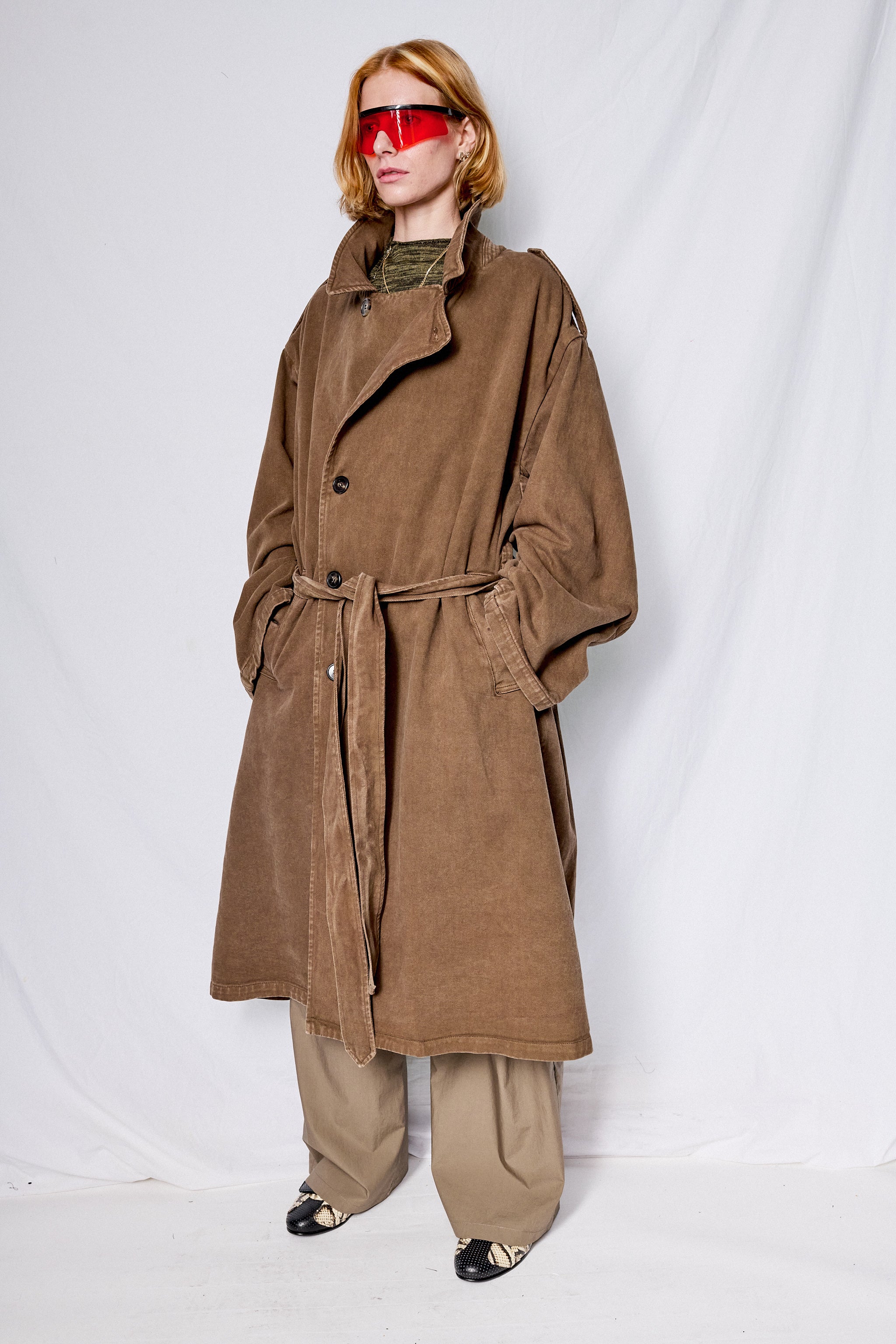 Canvas Overdye Trench Coat
