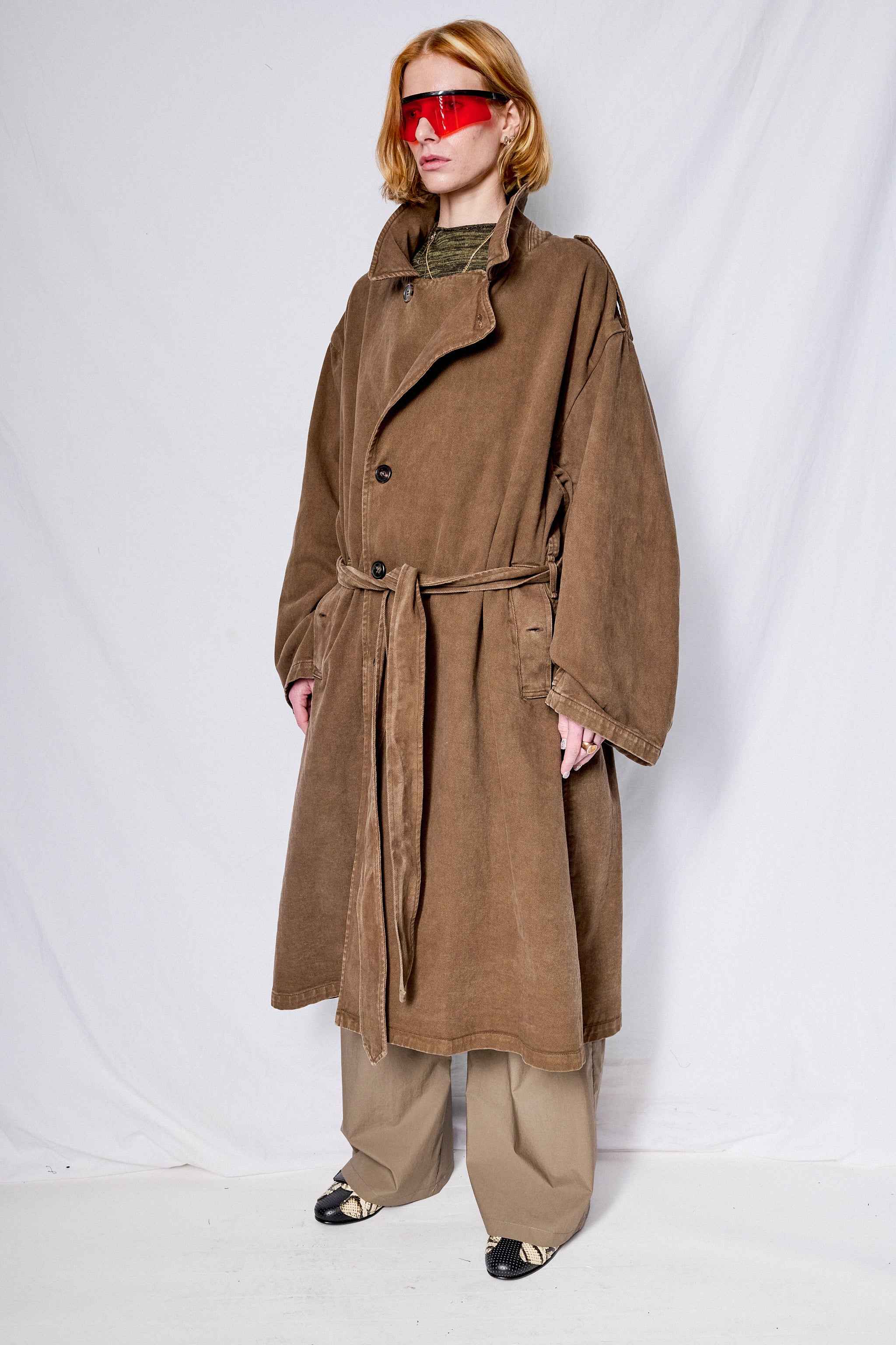 Canvas Overdye Trench Coat
