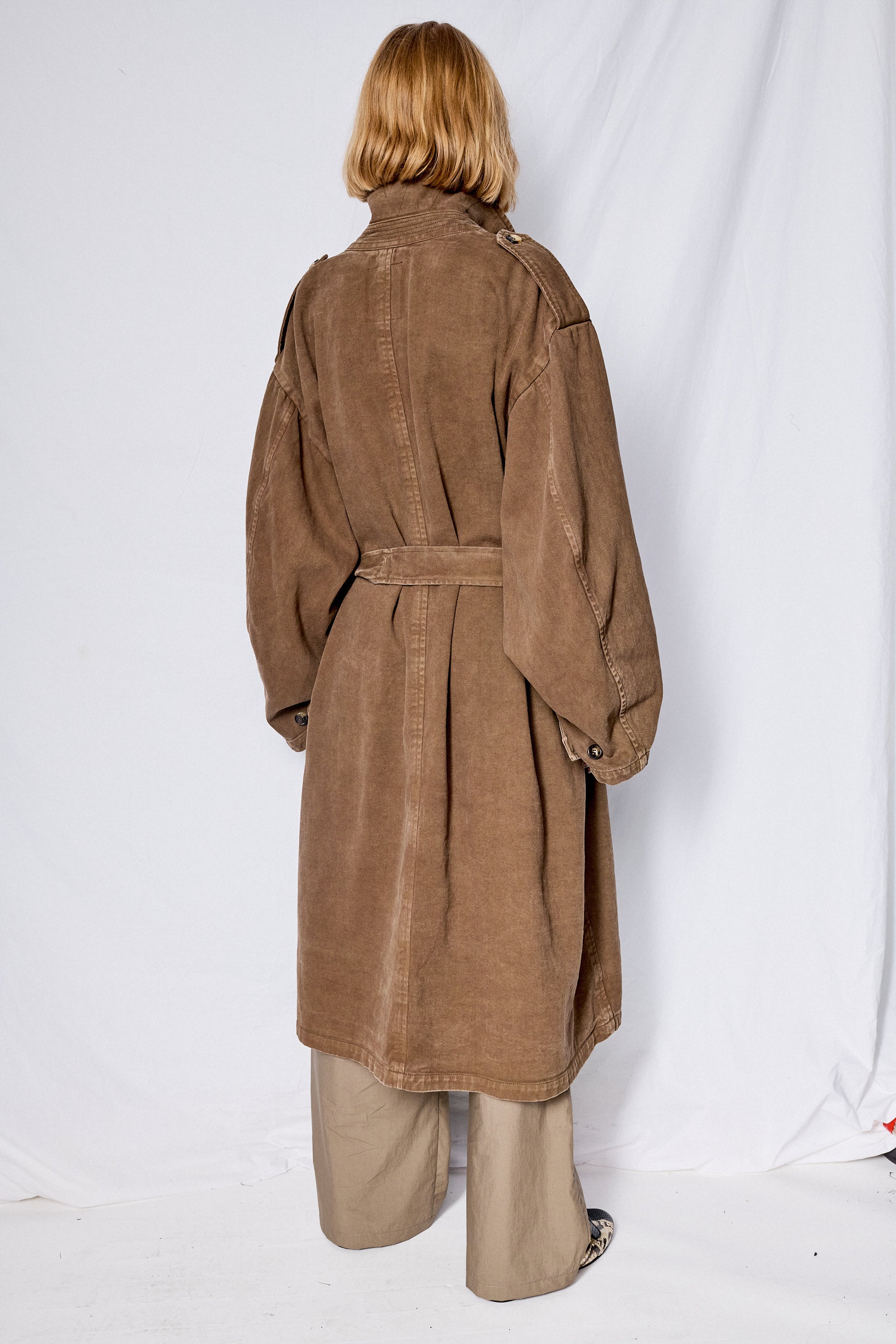 Canvas Overdye Trench Coat