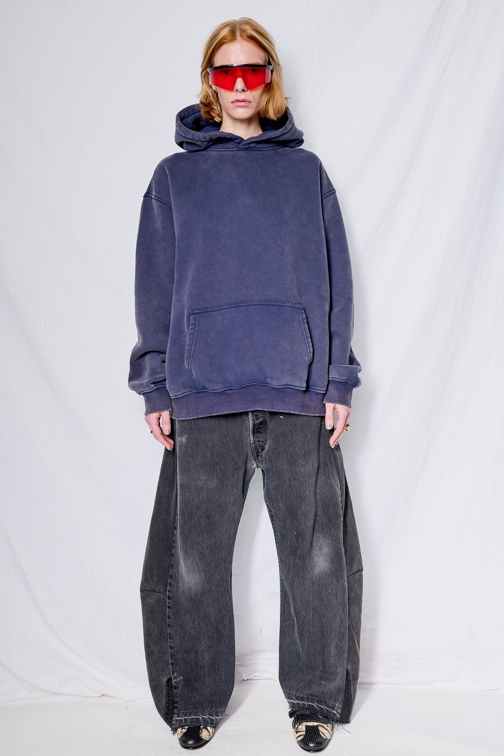Faded Blue Hoodie