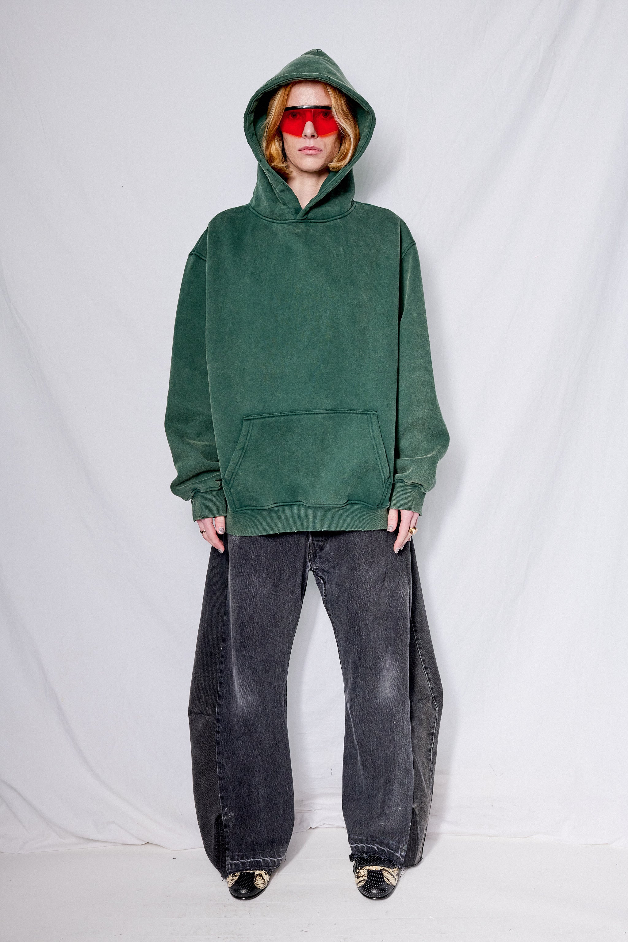 Faded Green Hoodie
