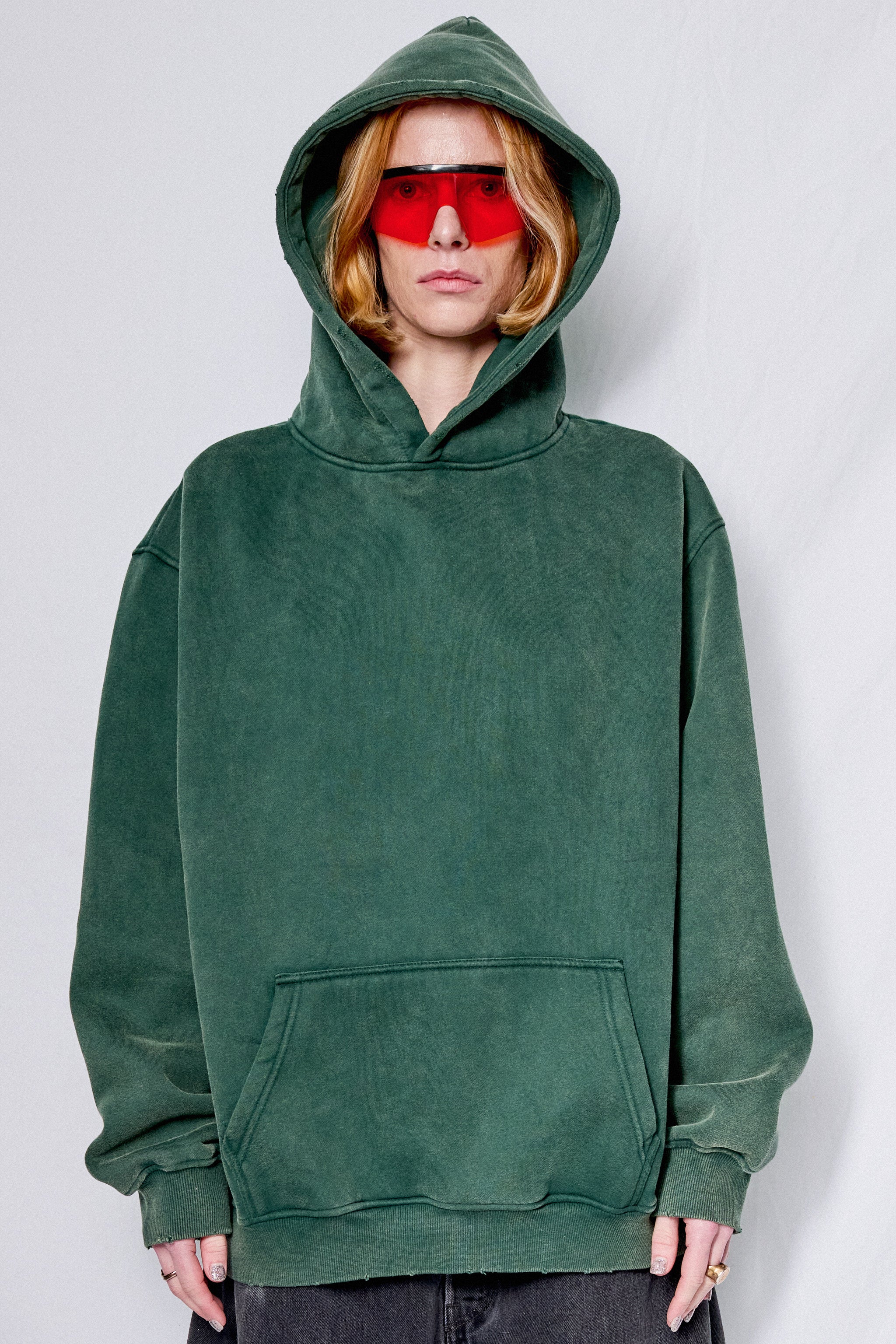 Faded Green Hoodie