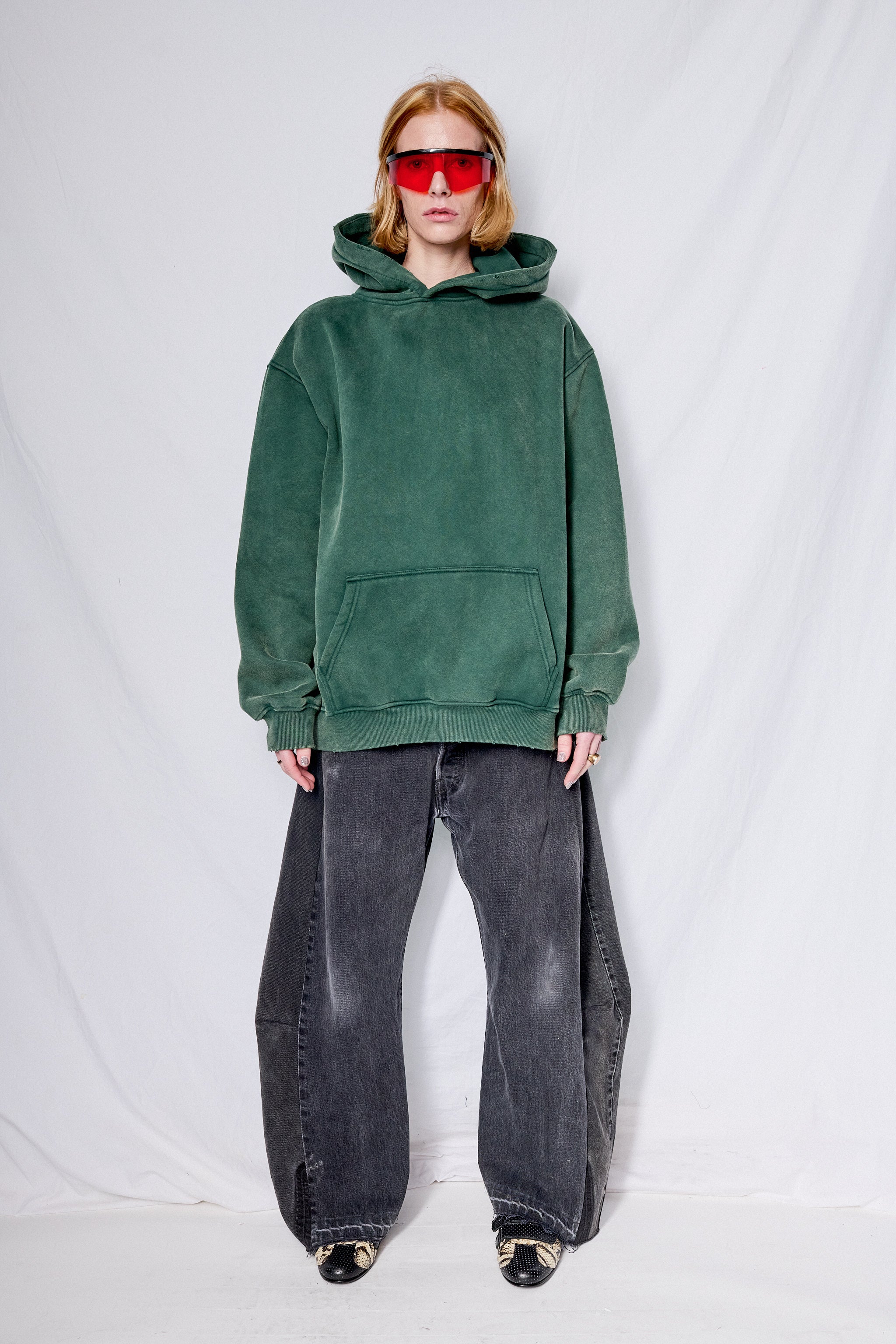 Faded Green Hoodie