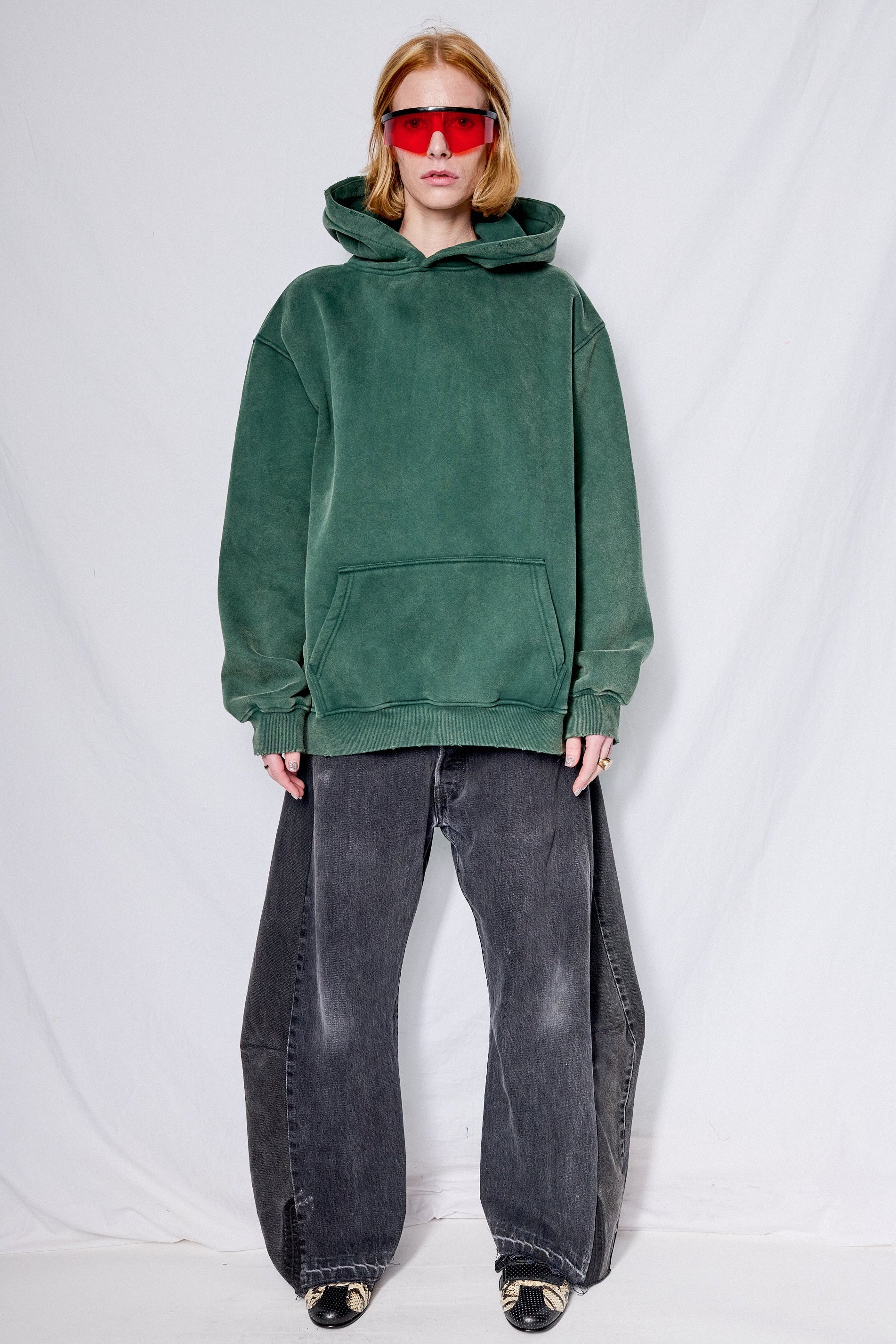 Faded Green Hoodie