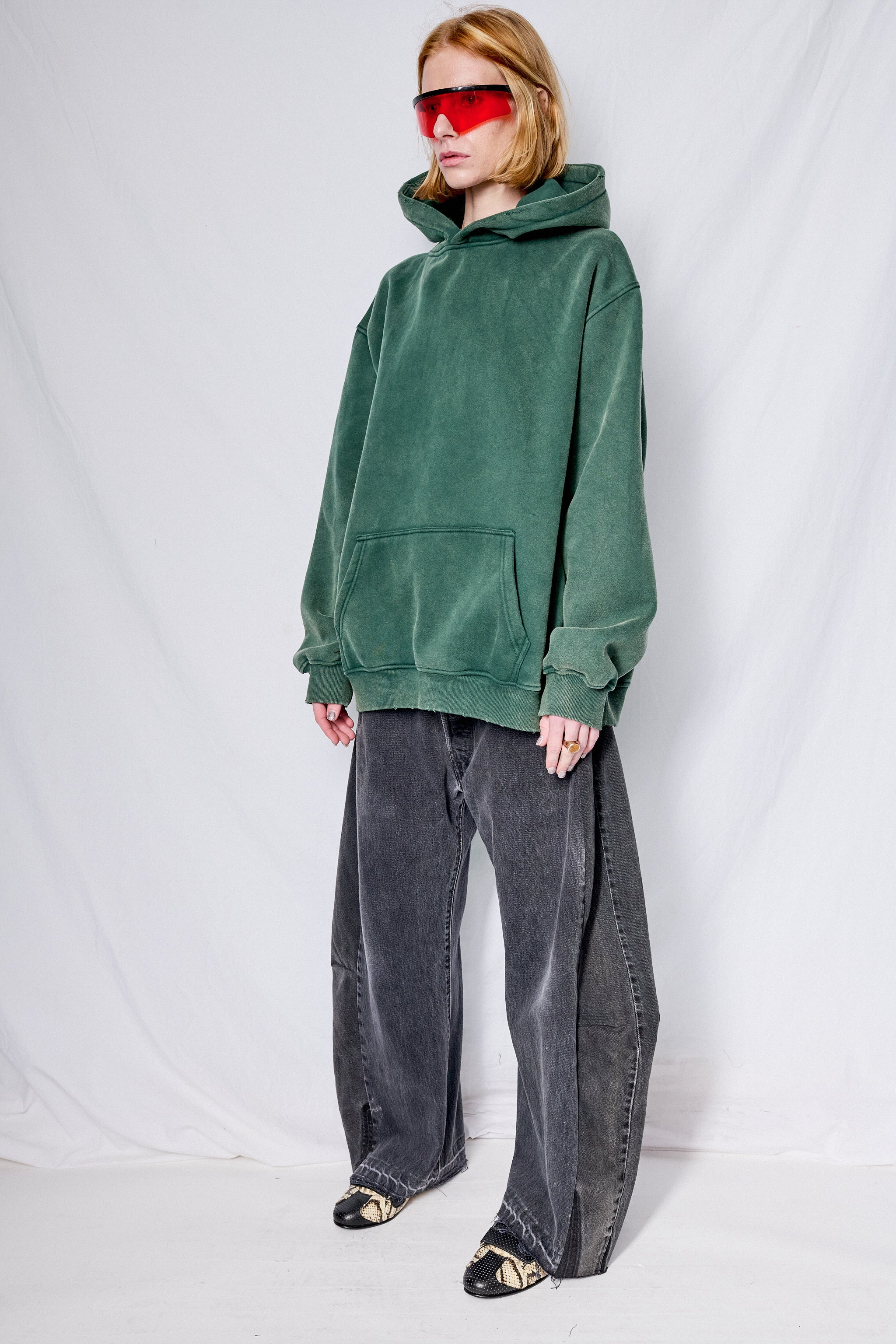Faded Green Hoodie