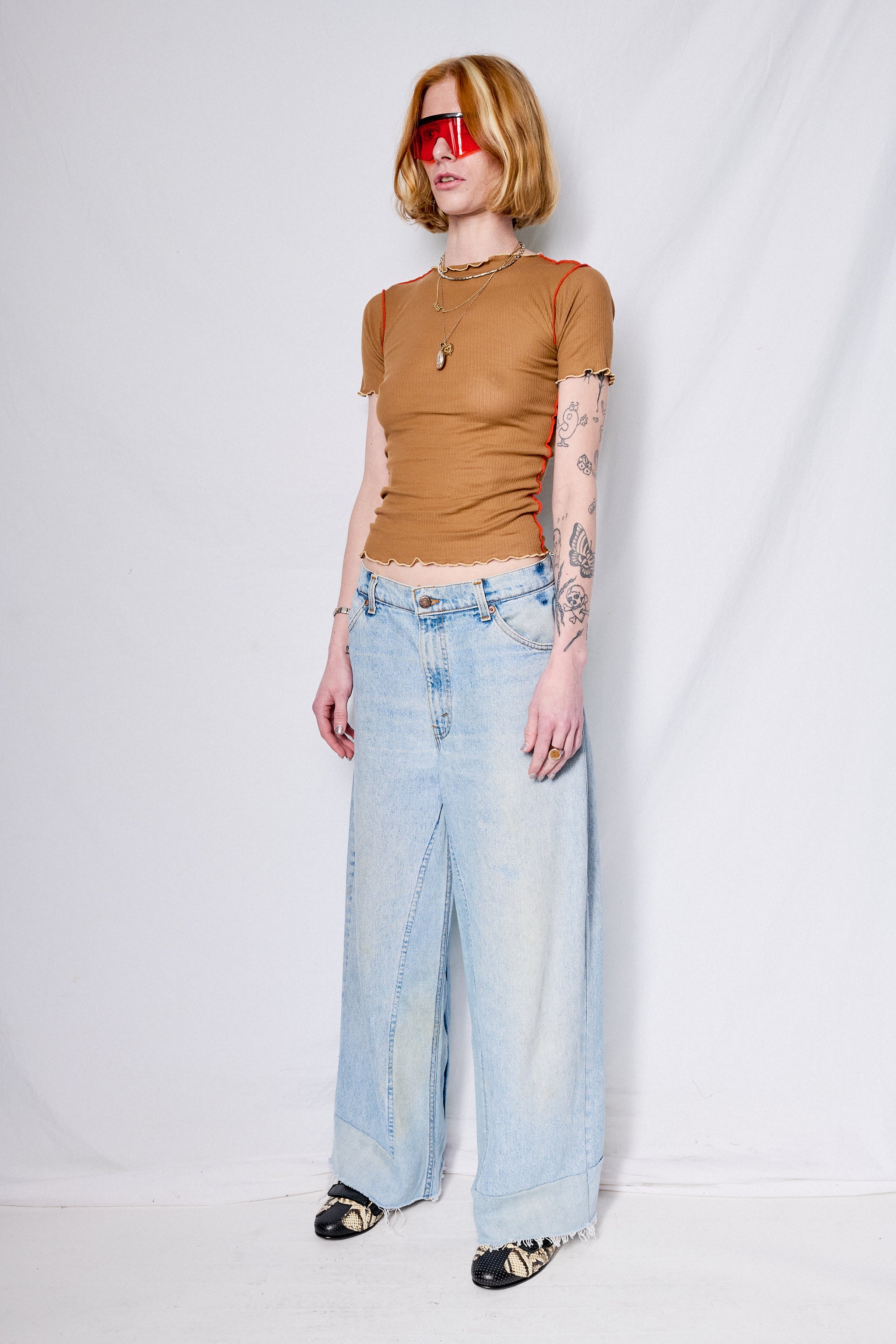 Alamillo Brown/Red Vein Tee Shirt