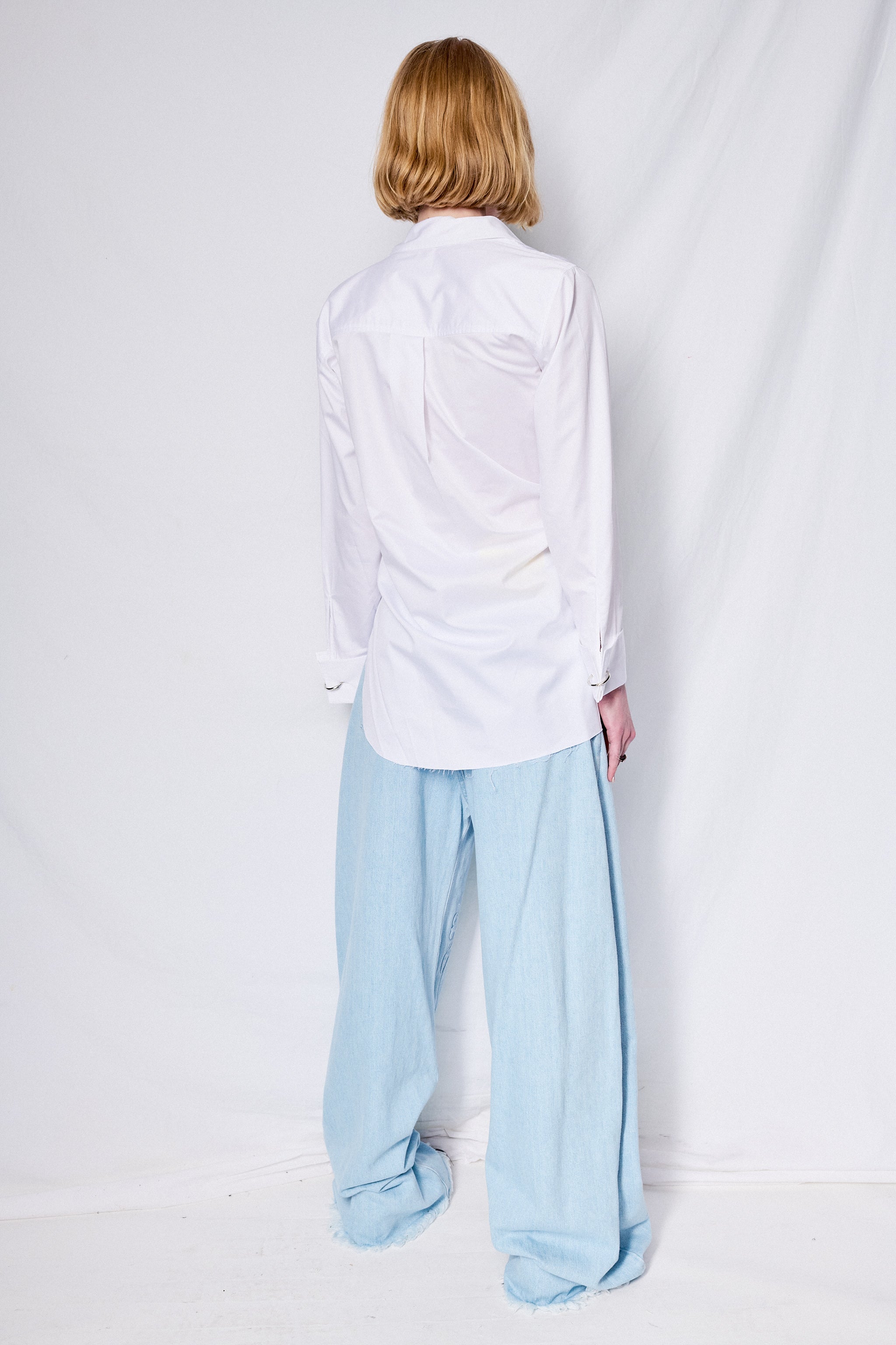 White Cotton Wrap Shirt