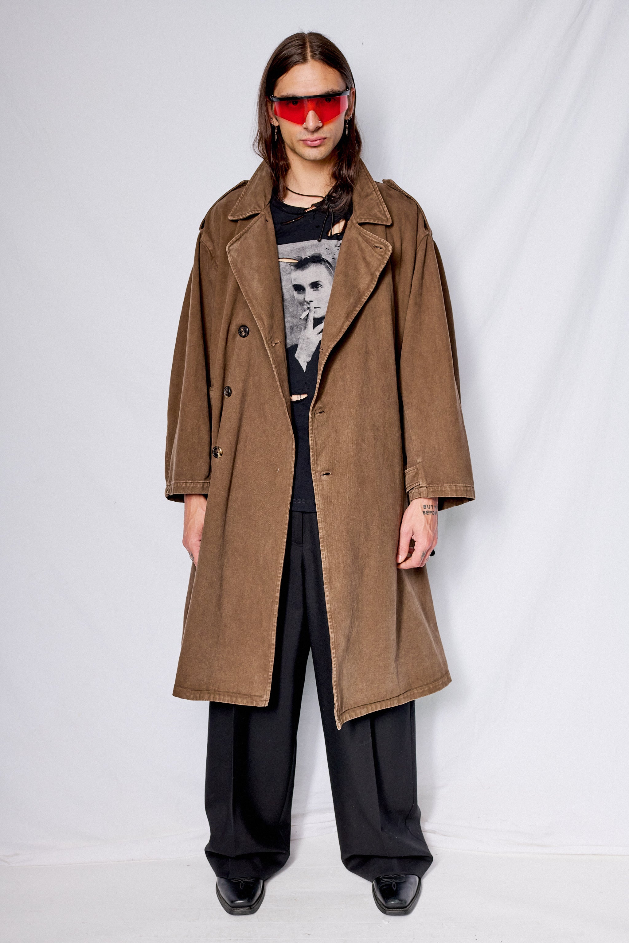 Canvas Overdye Trench Coat