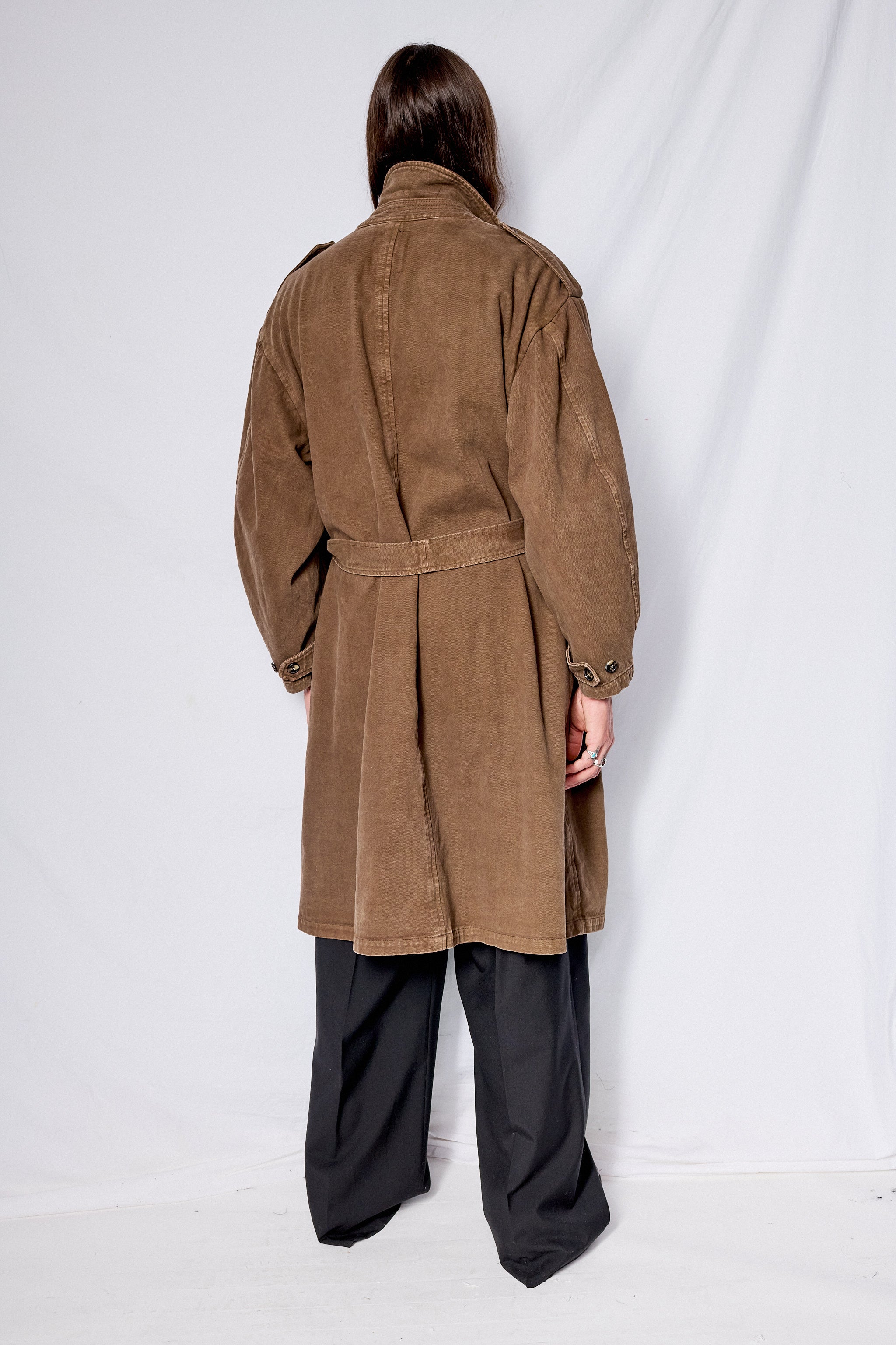 Canvas Overdye Trench Coat