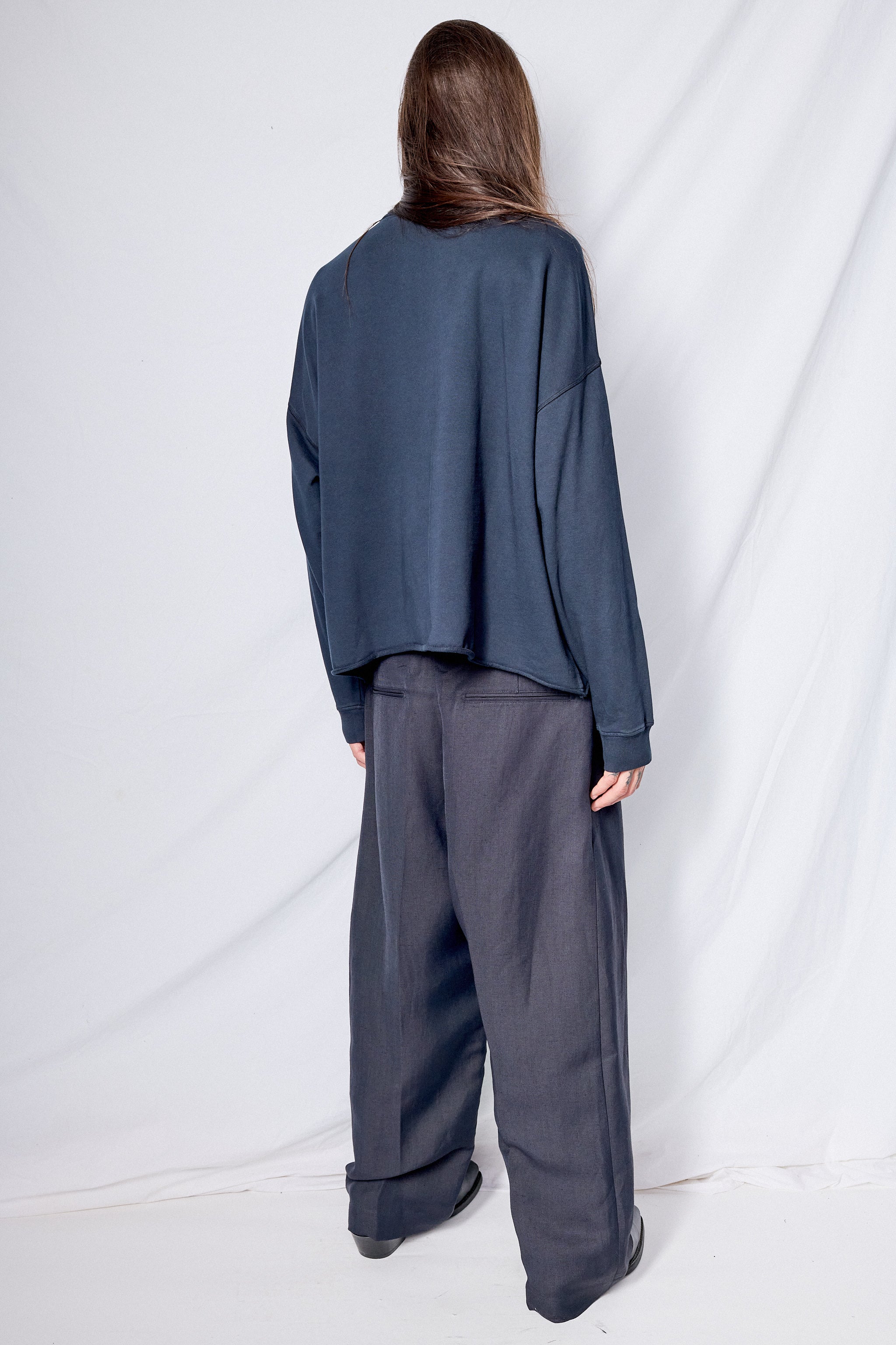Darkest Navy Fume Pant