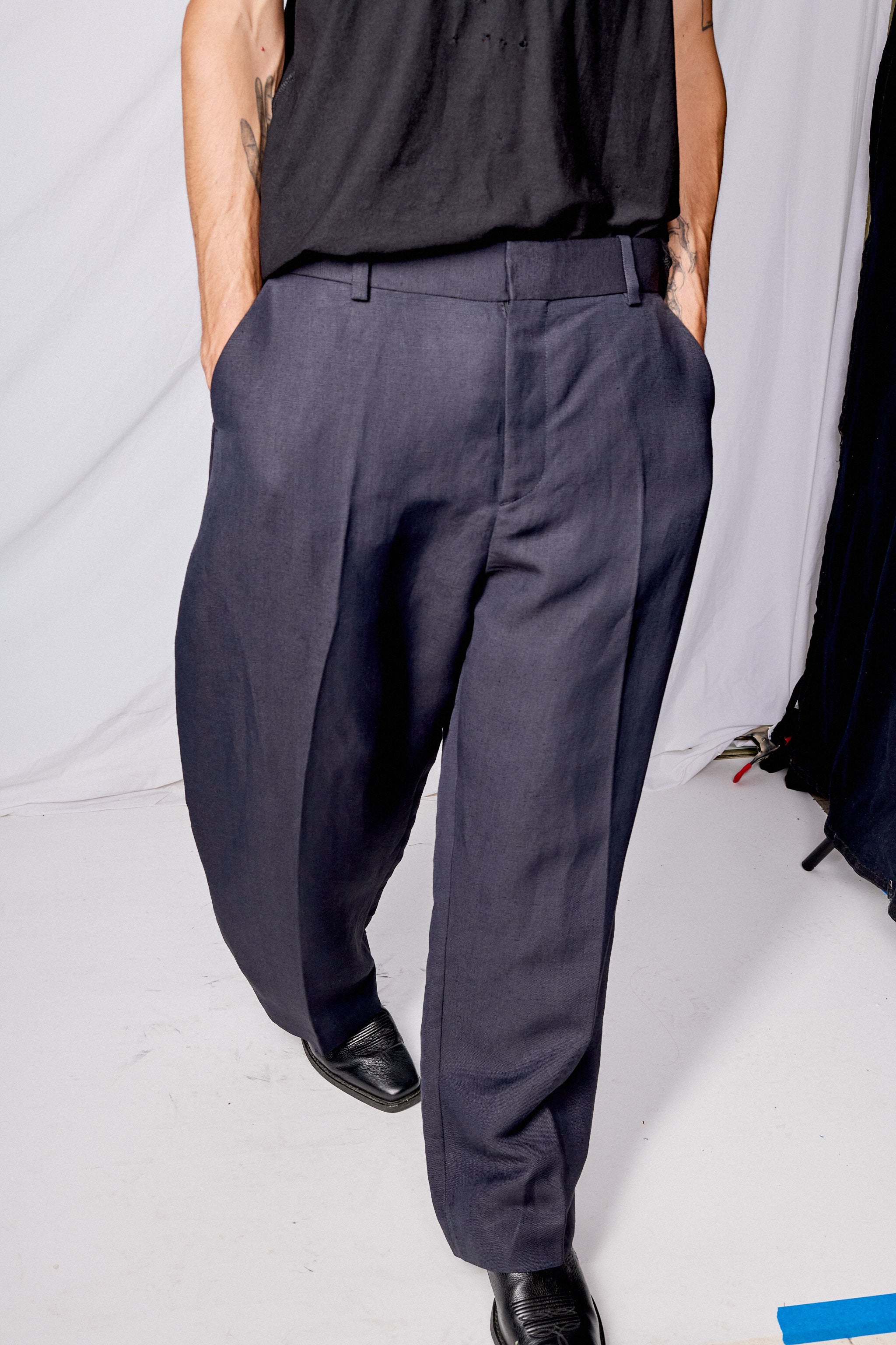 Darkest Navy Fume Pant