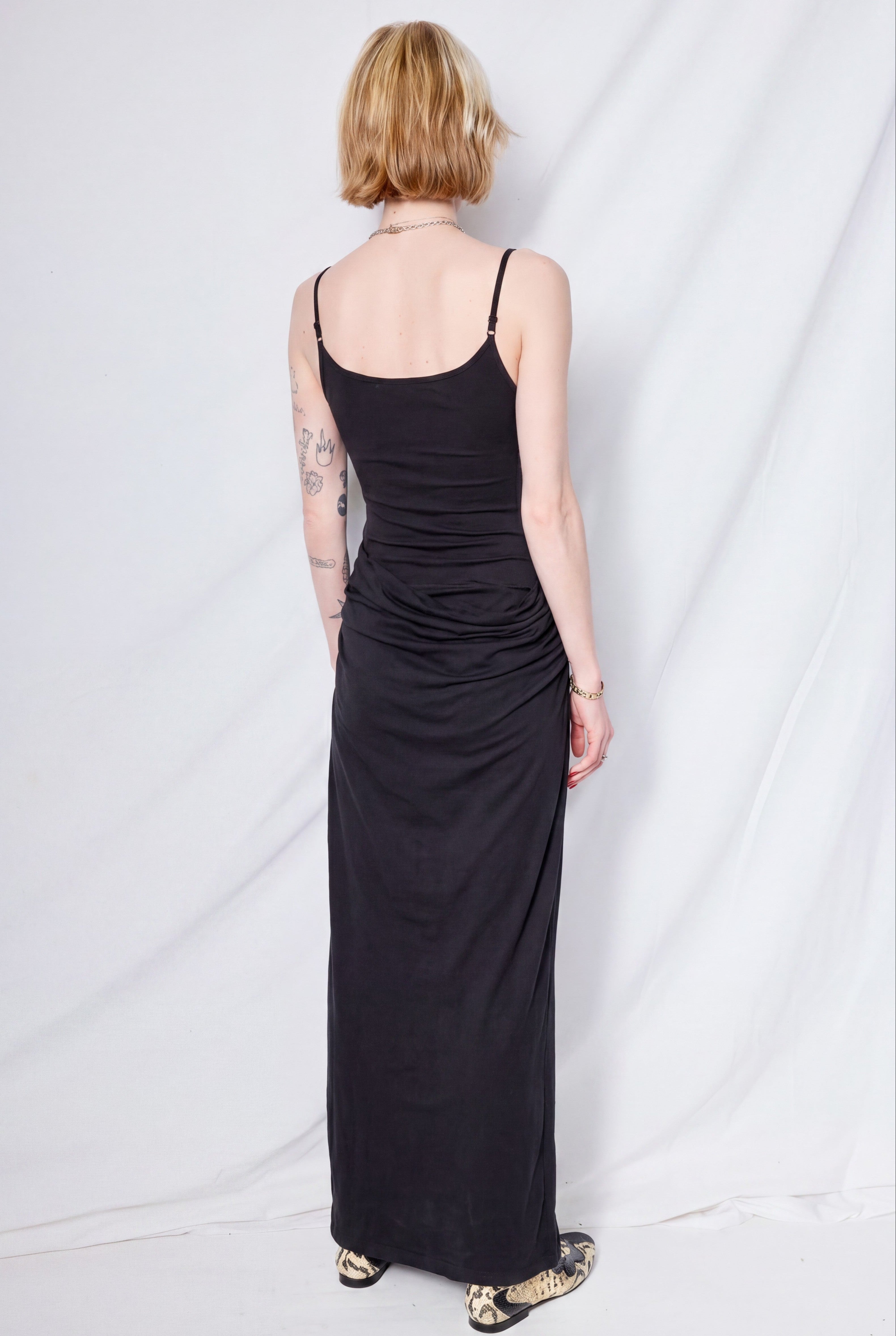 Washed Black Full Moon Dress