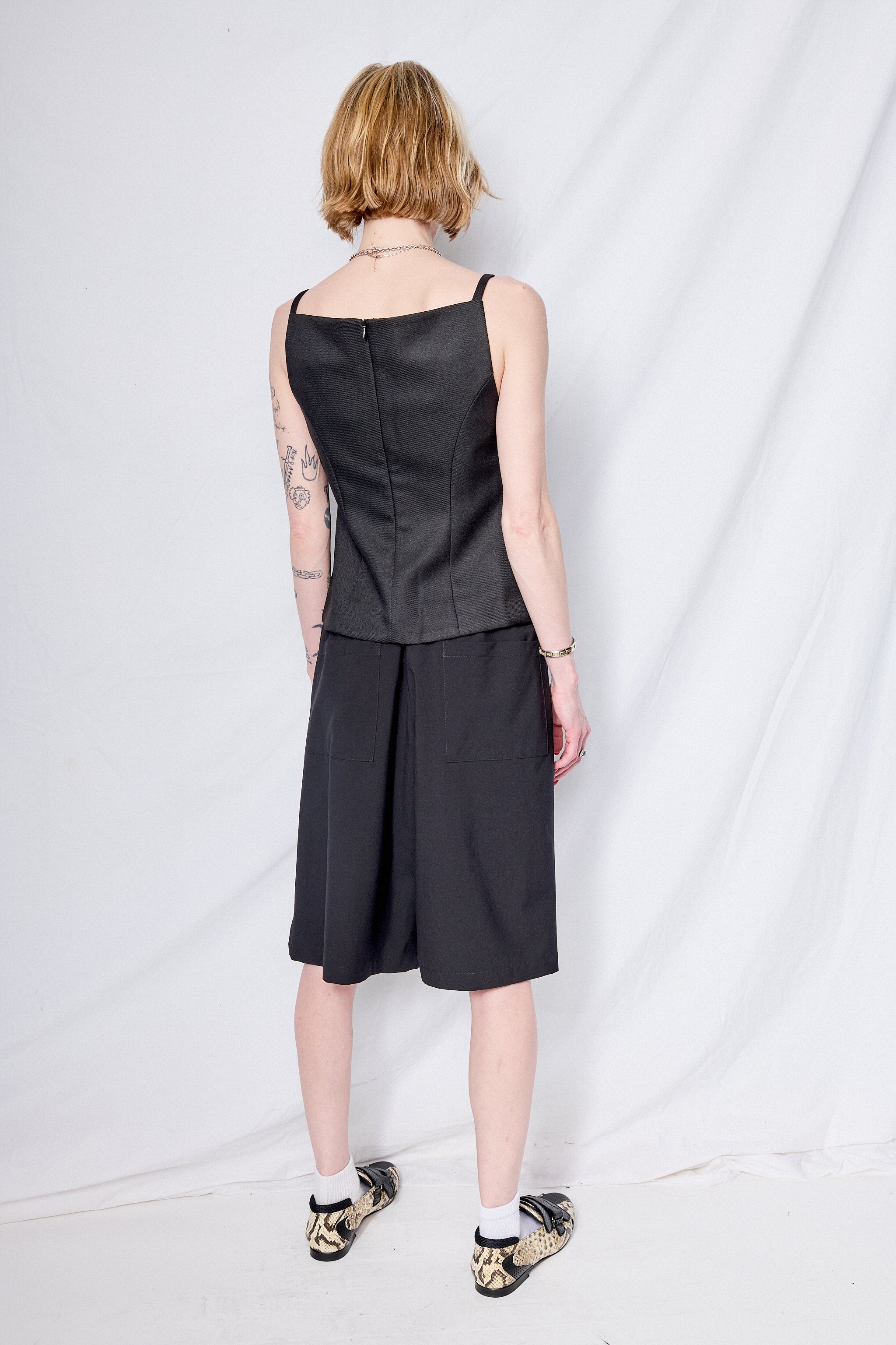Black Suiting Long Short