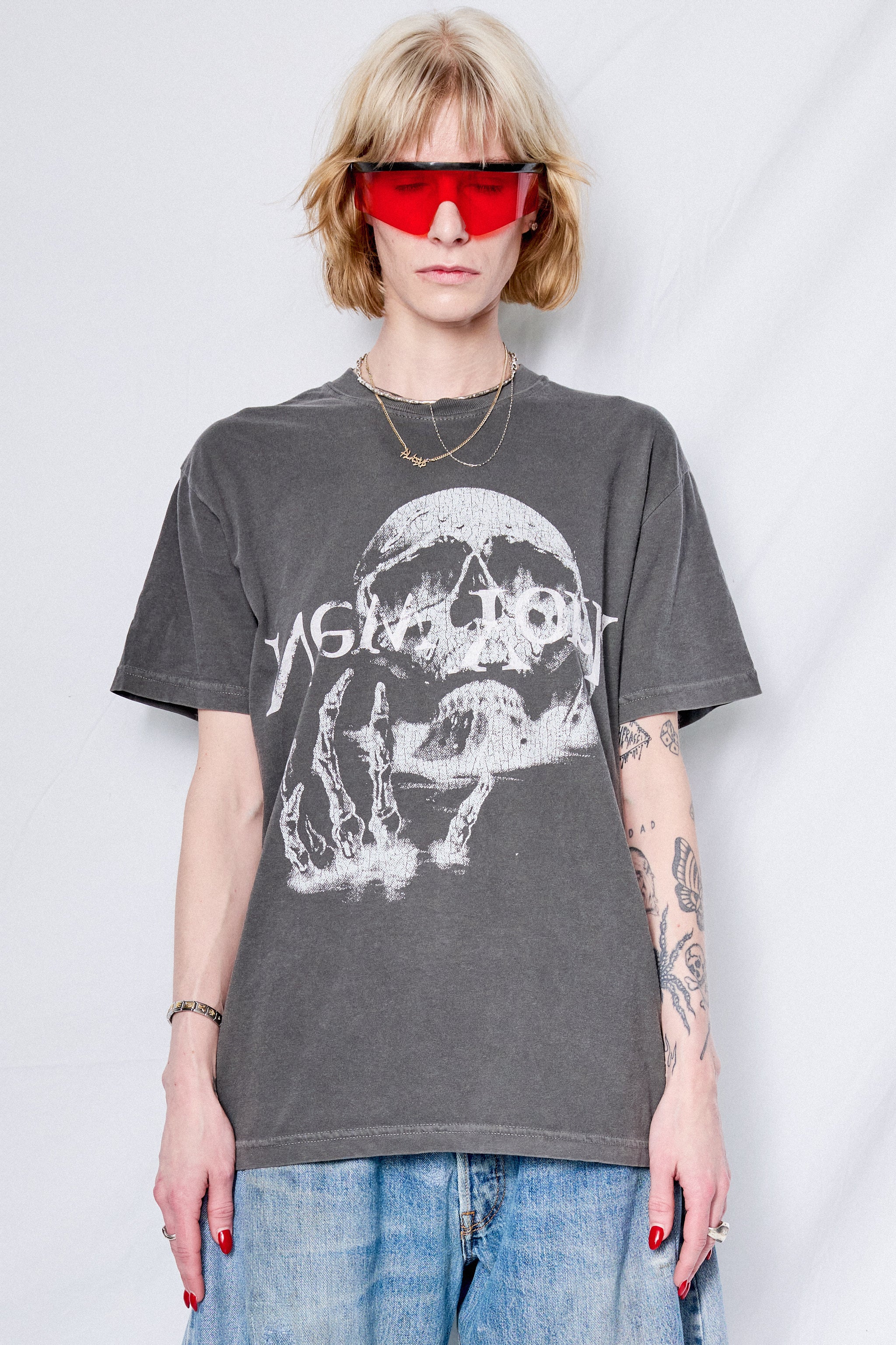 【TODAYEDITION x M】SKULL L/S TEE TODAYEDITION x M】SKULL L/S TEE（Tシャツ/カットソー）｜TODAY