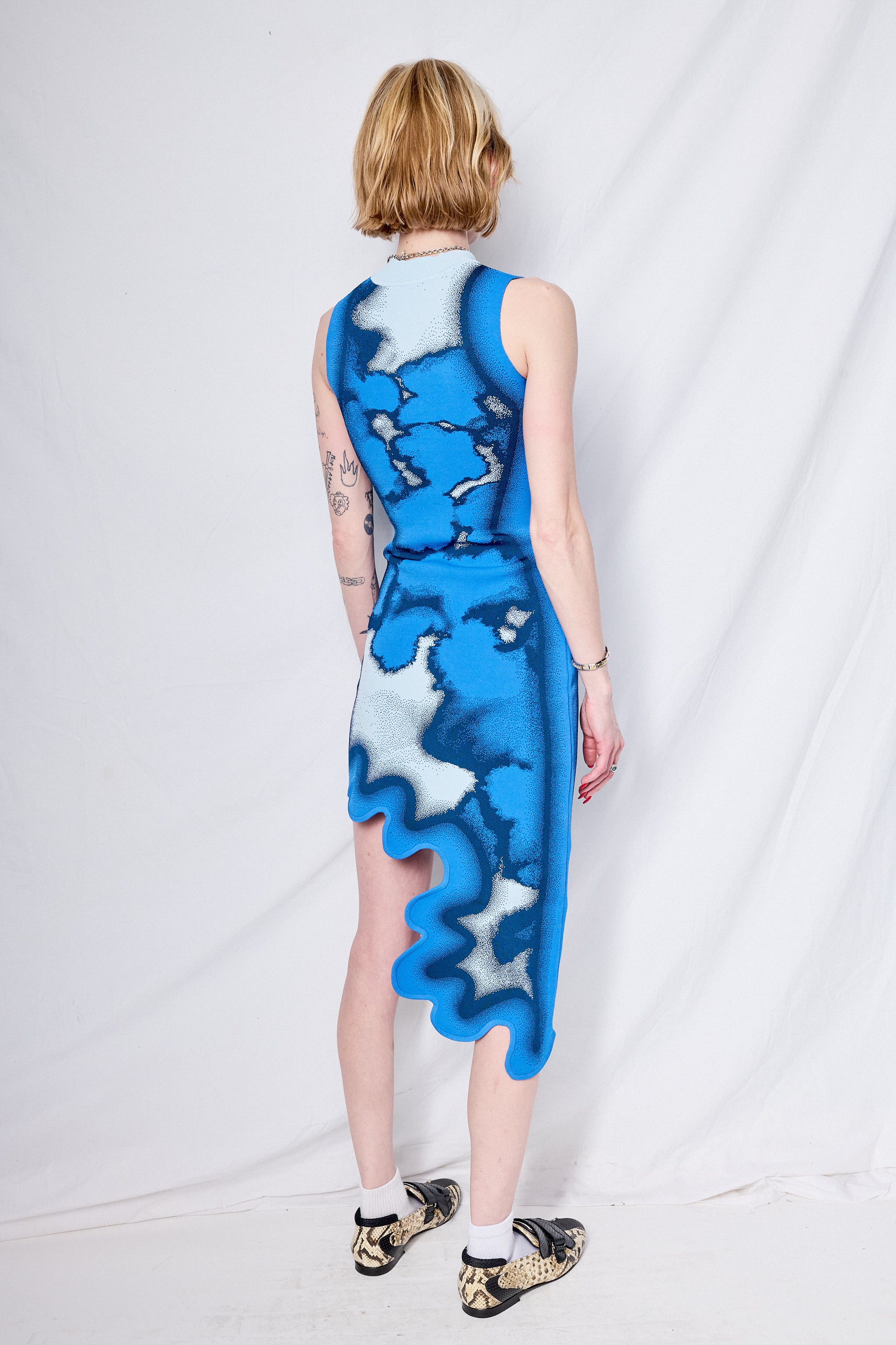 Blueberry Brooklyn Tie Dye Wavy Dress