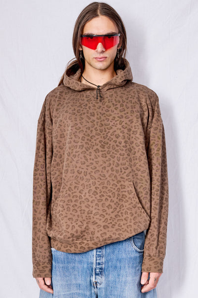 激レア　SAPEur BROWN LEOPARD HEAD HOODIE 激レア SAPEur BROWN LEOPARD HEAD HOODIE 激レア SAPEur BROWN