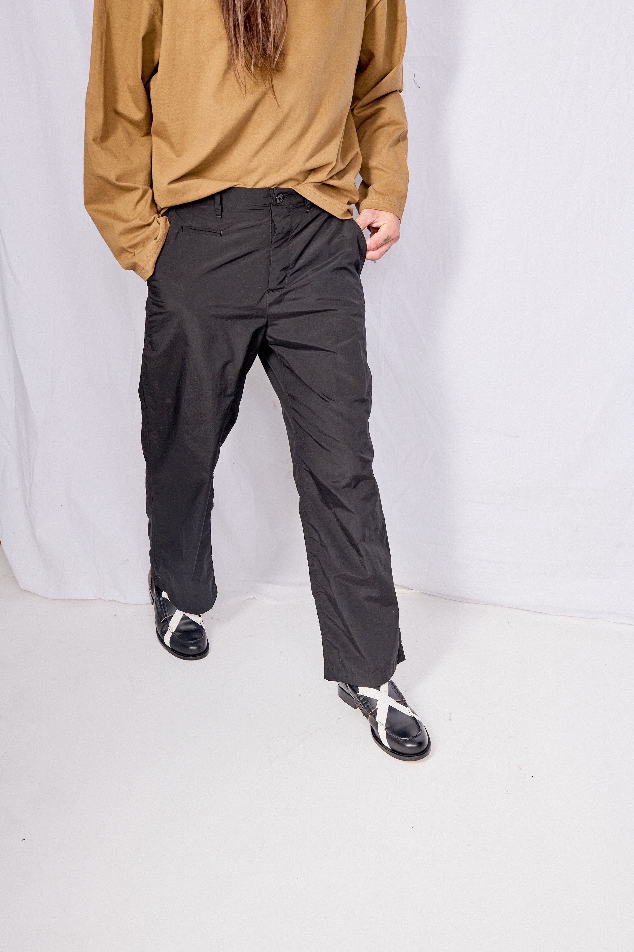 Black Taslan Full Pant