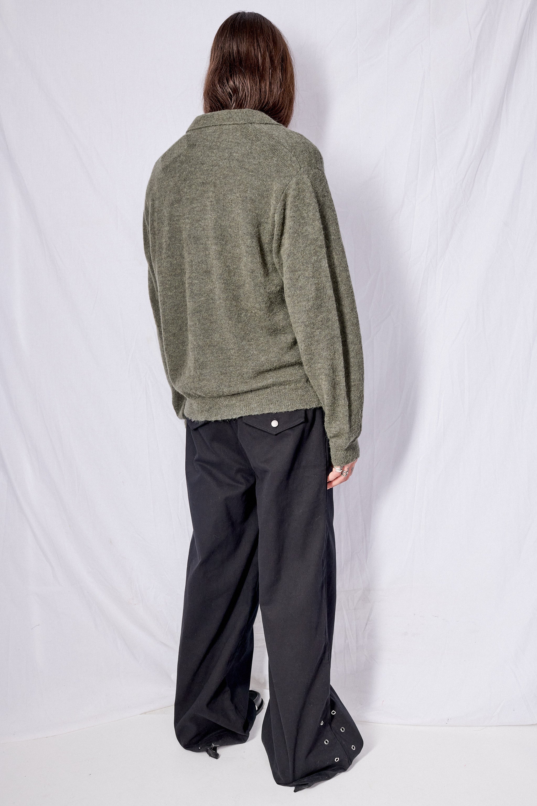 Moss Green Fuzzy Alpaca Evening Polo - Our Legacy – Assembly