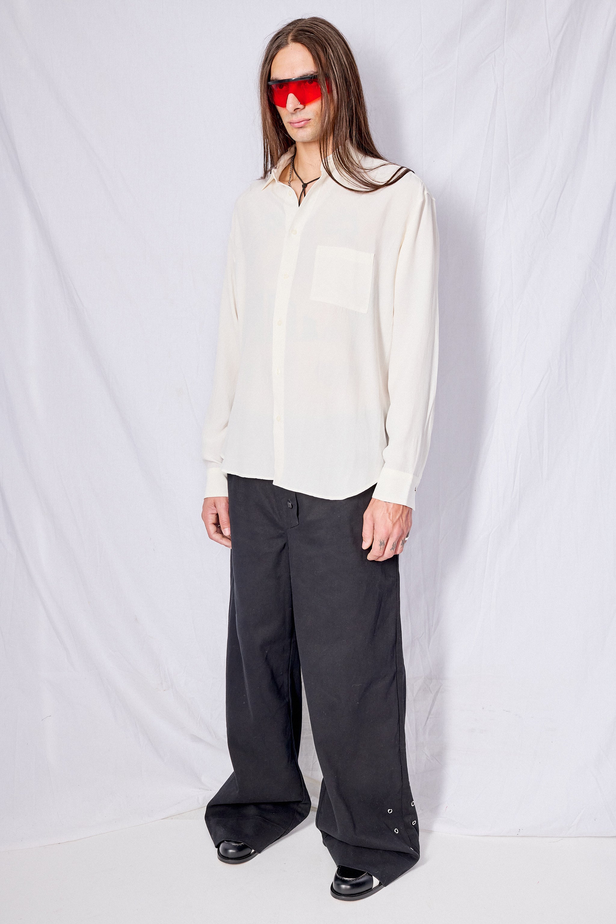 White Tencel Classic Shirt