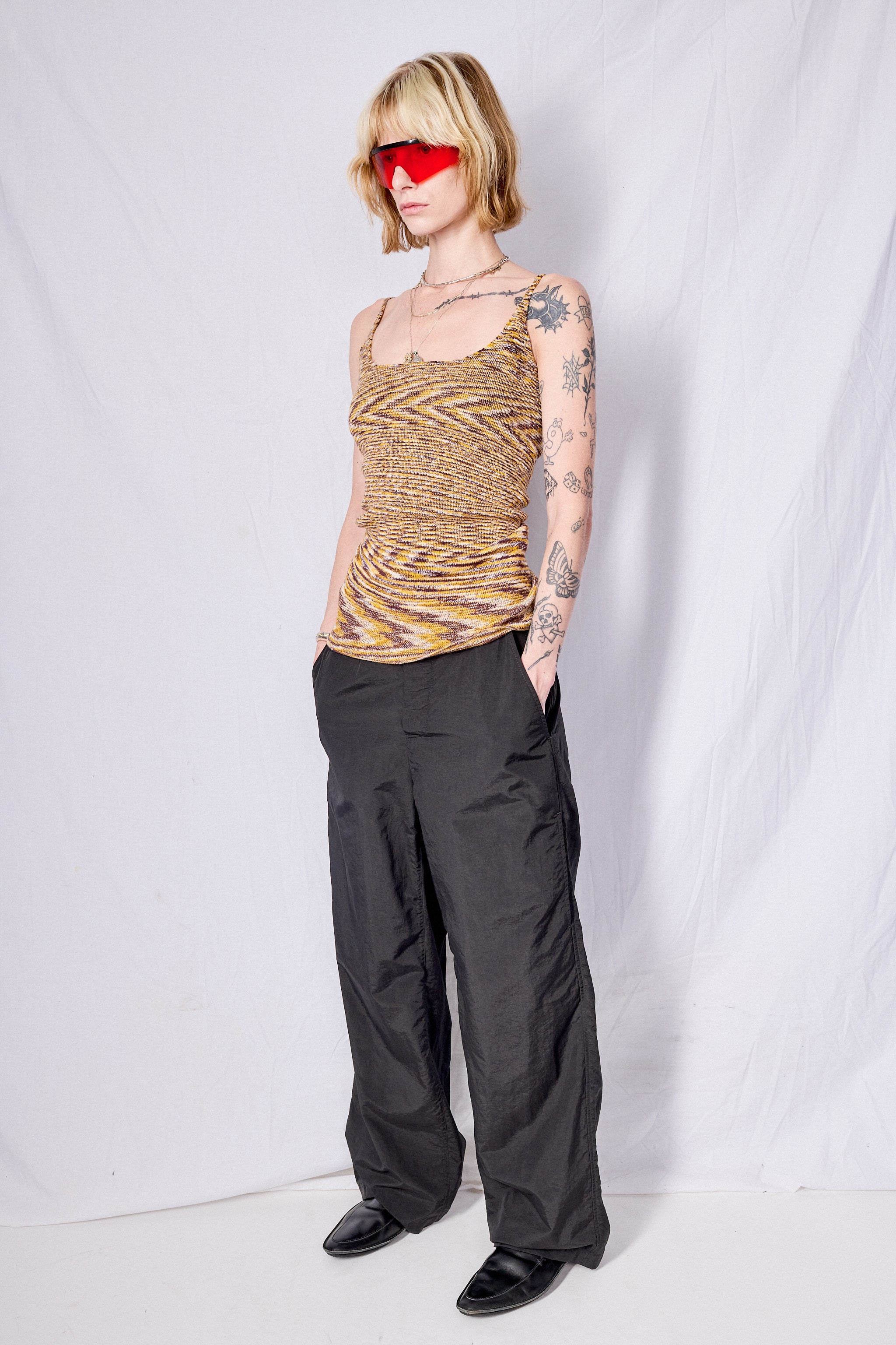 Black Taslan Full Pant