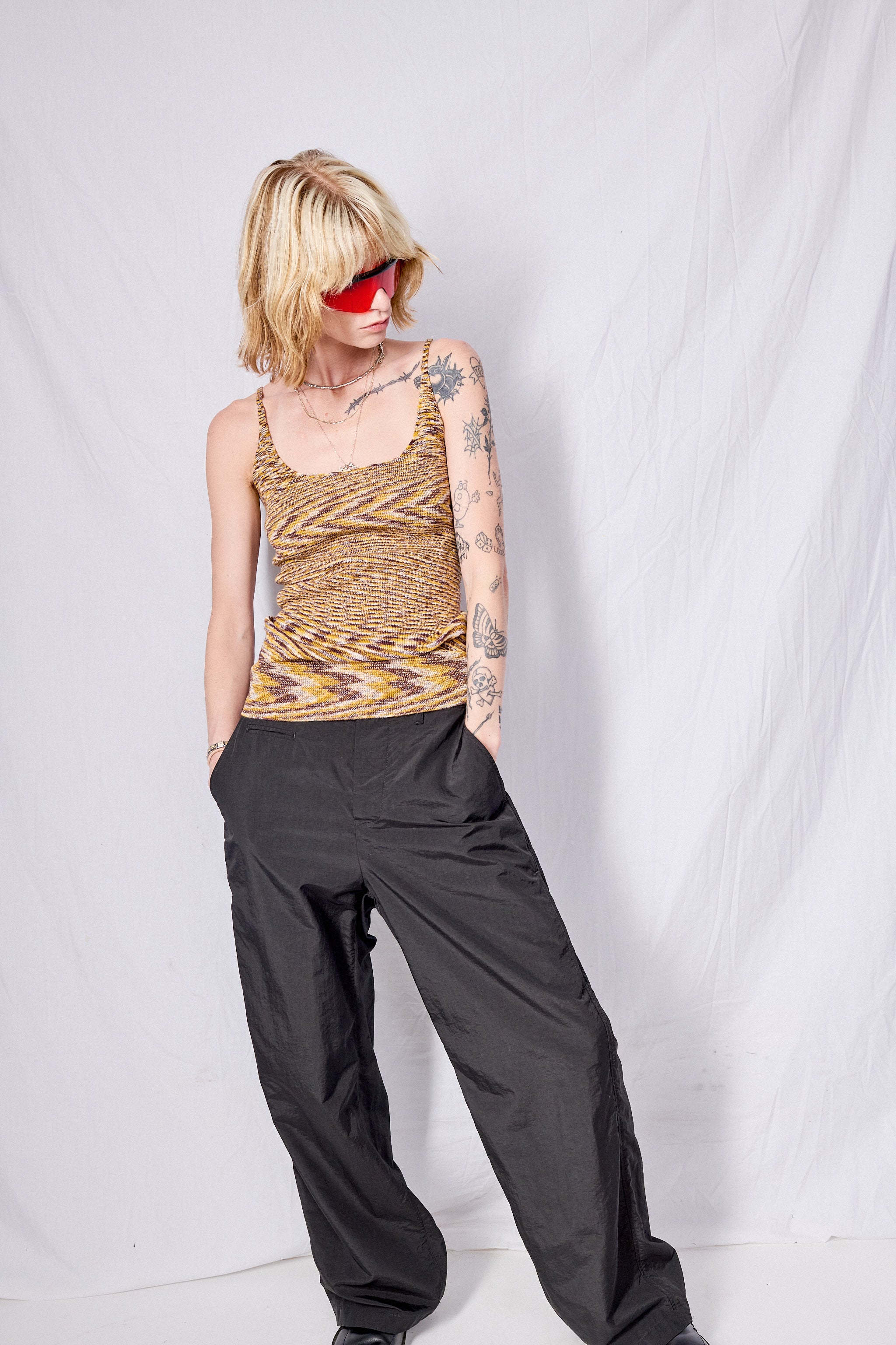 Black Taslan Full Pant