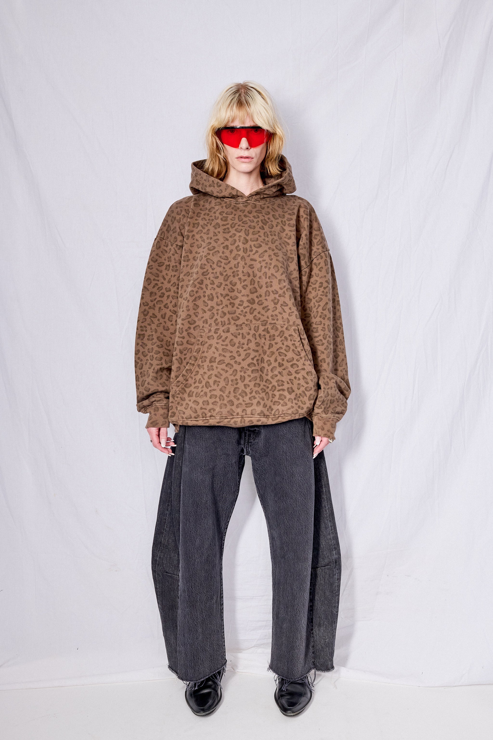 Brown Leopard Hoodie