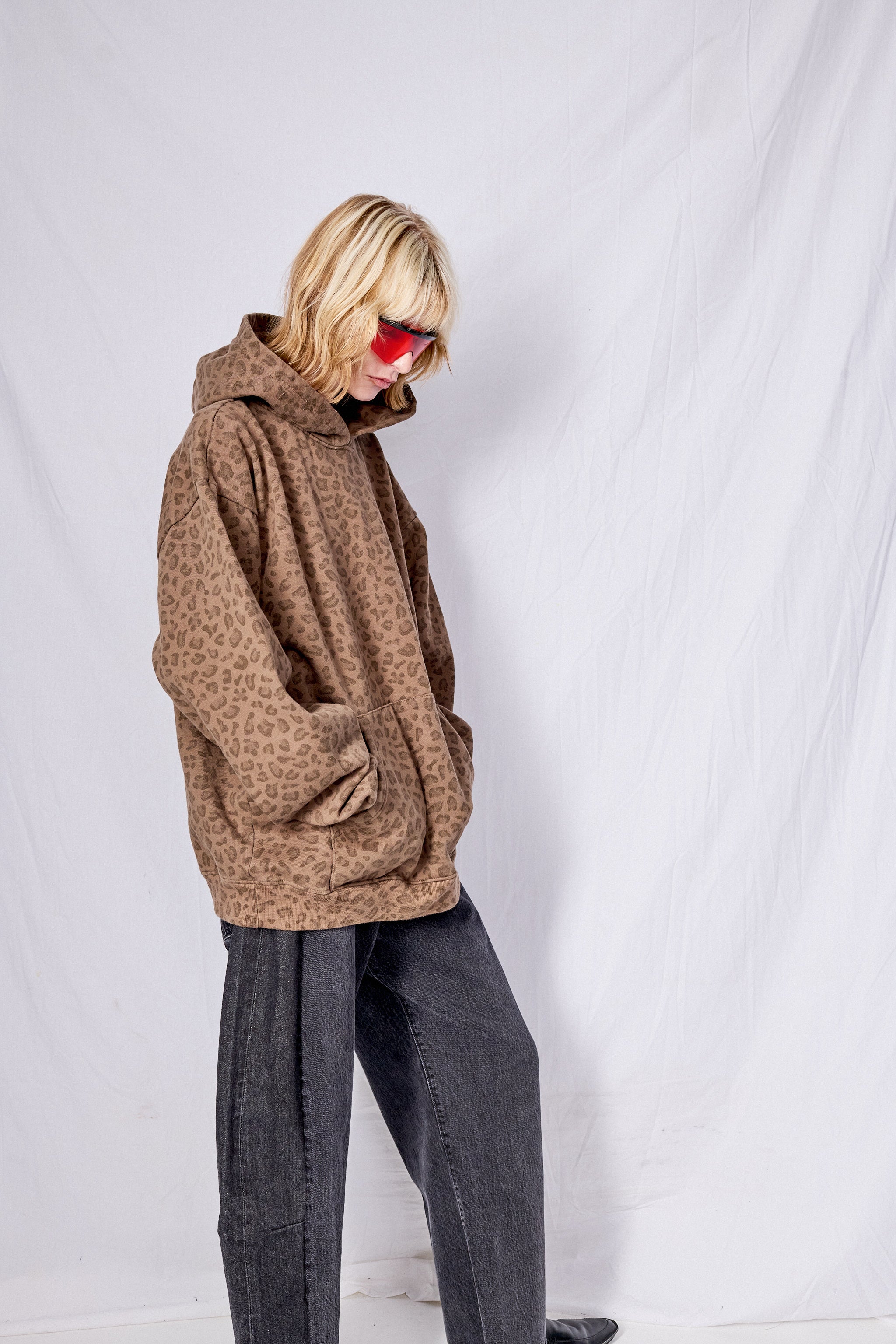 Brown Leopard Hoodie