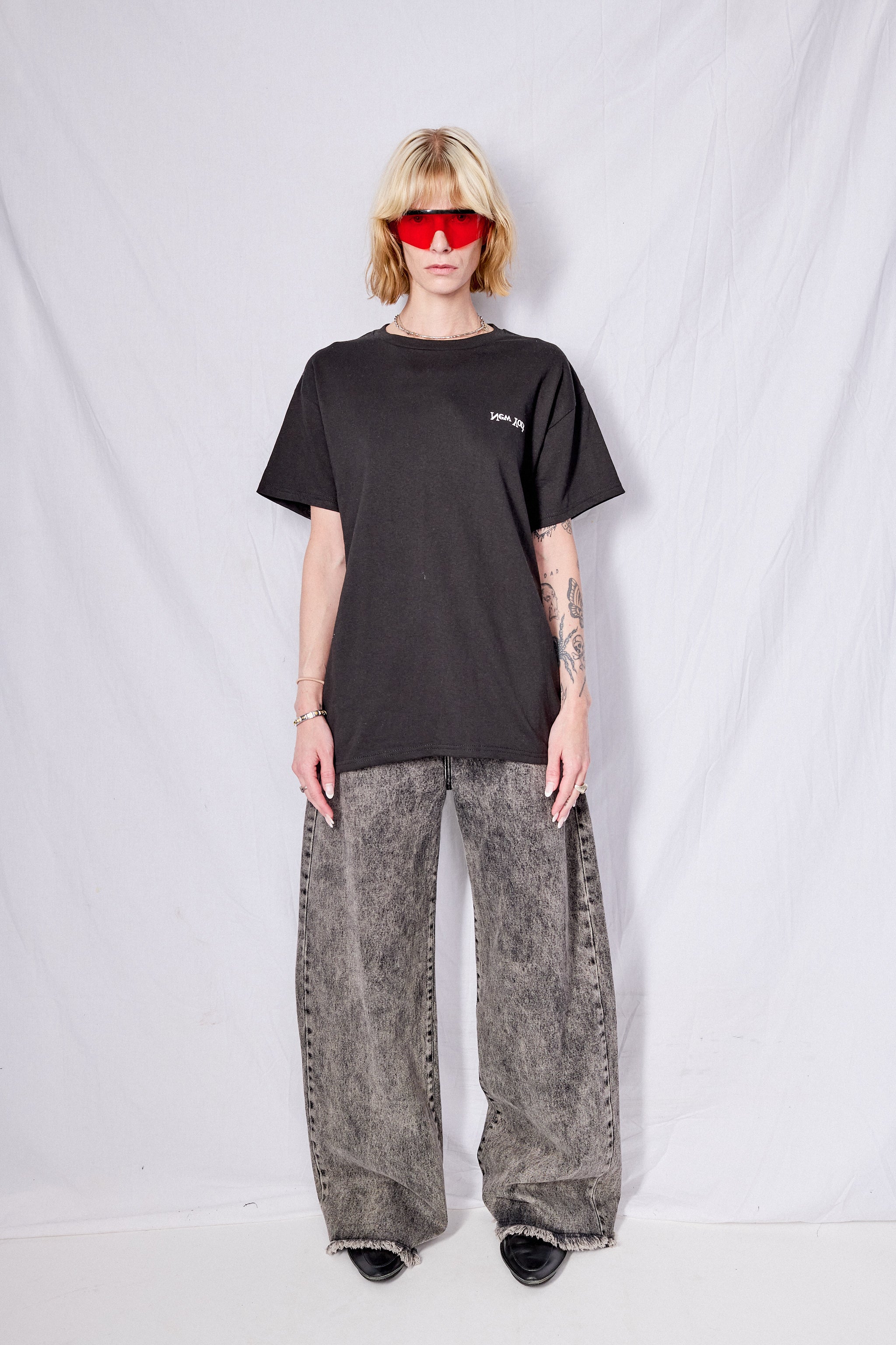 Black New York Chest Logo T-Shirt