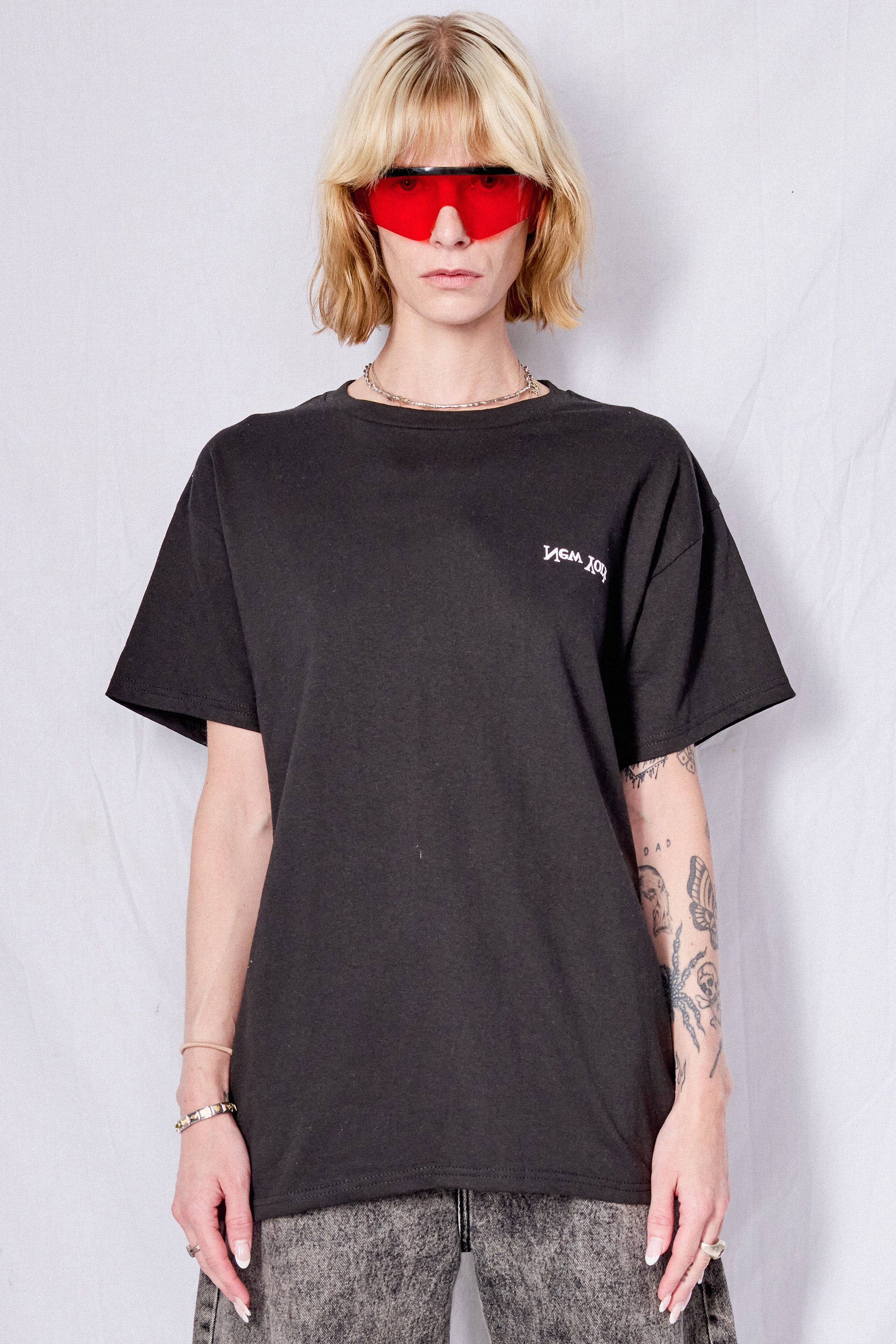 Black New York Chest Logo T-Shirt