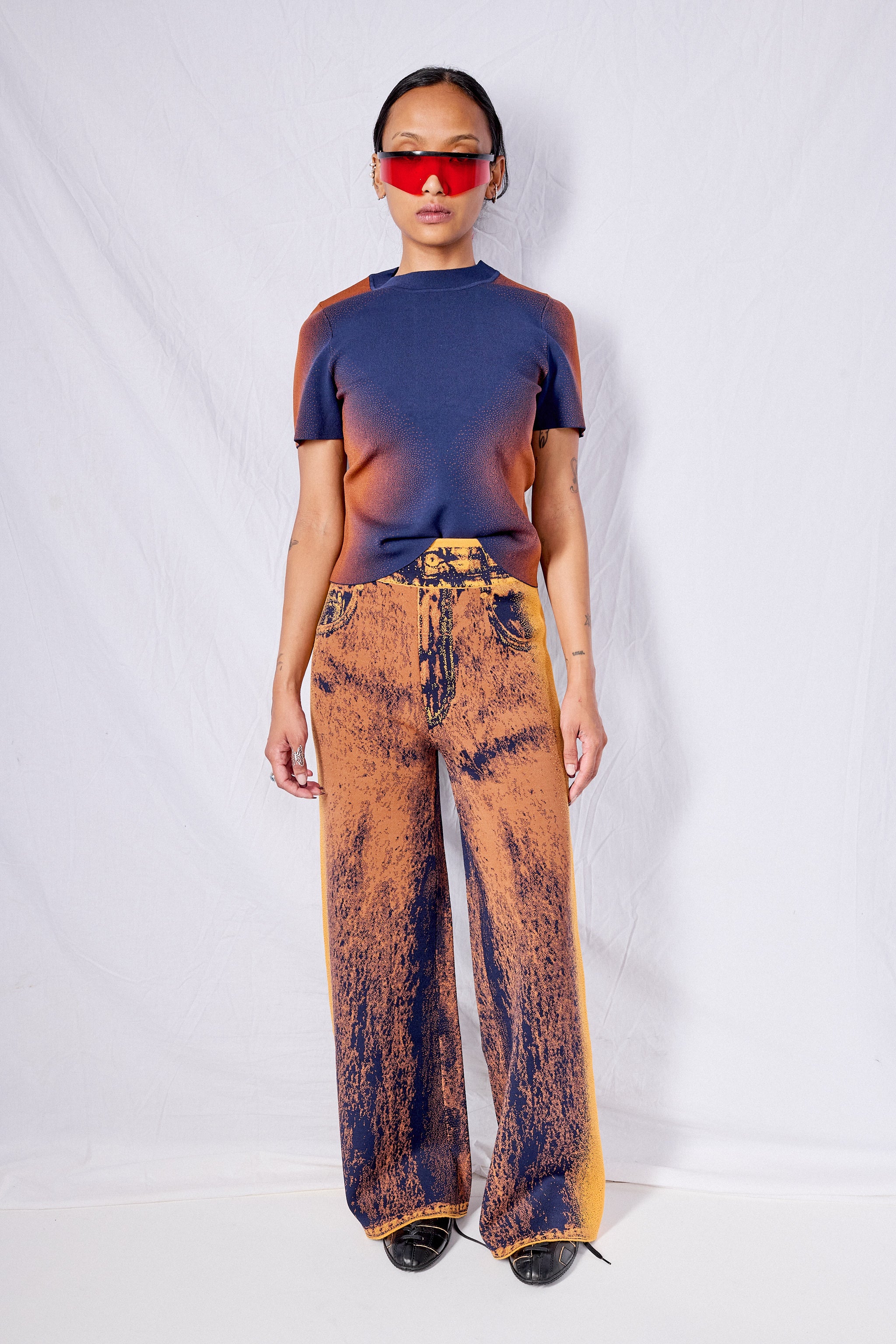 Brown Zahra Wide Leg Pants