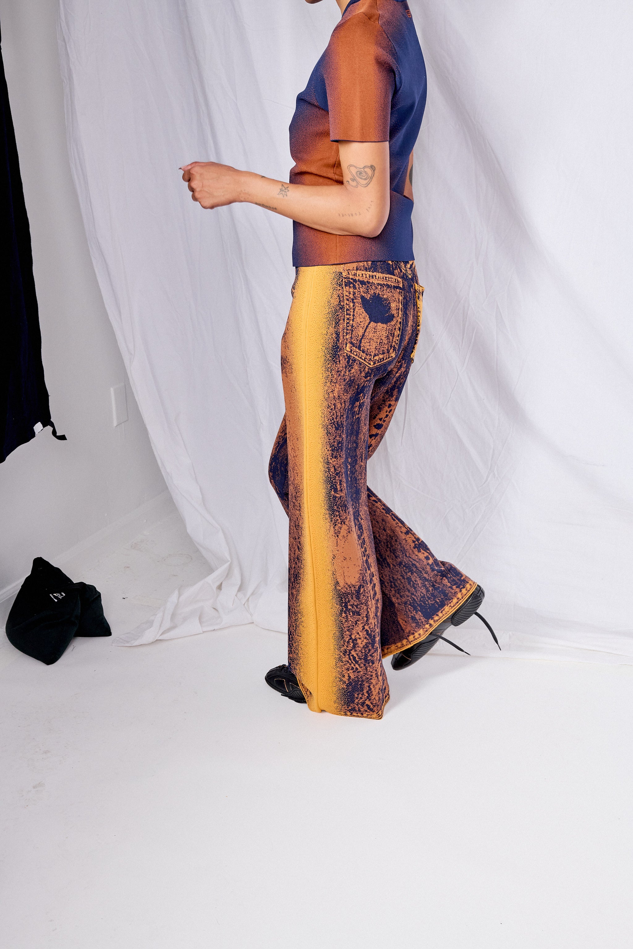 Brown Zahra Wide Leg Pants