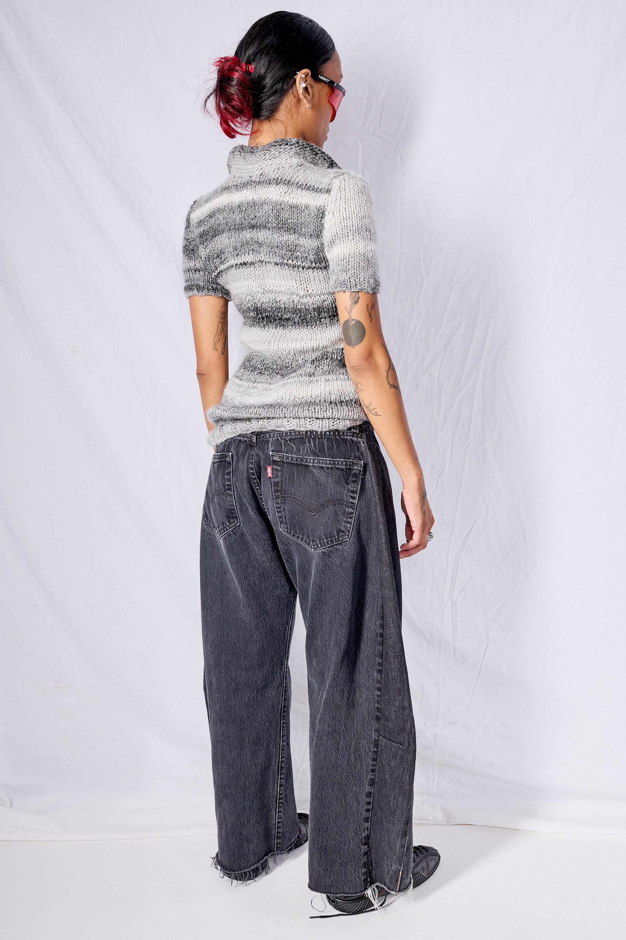 Grey Wool Button Down
