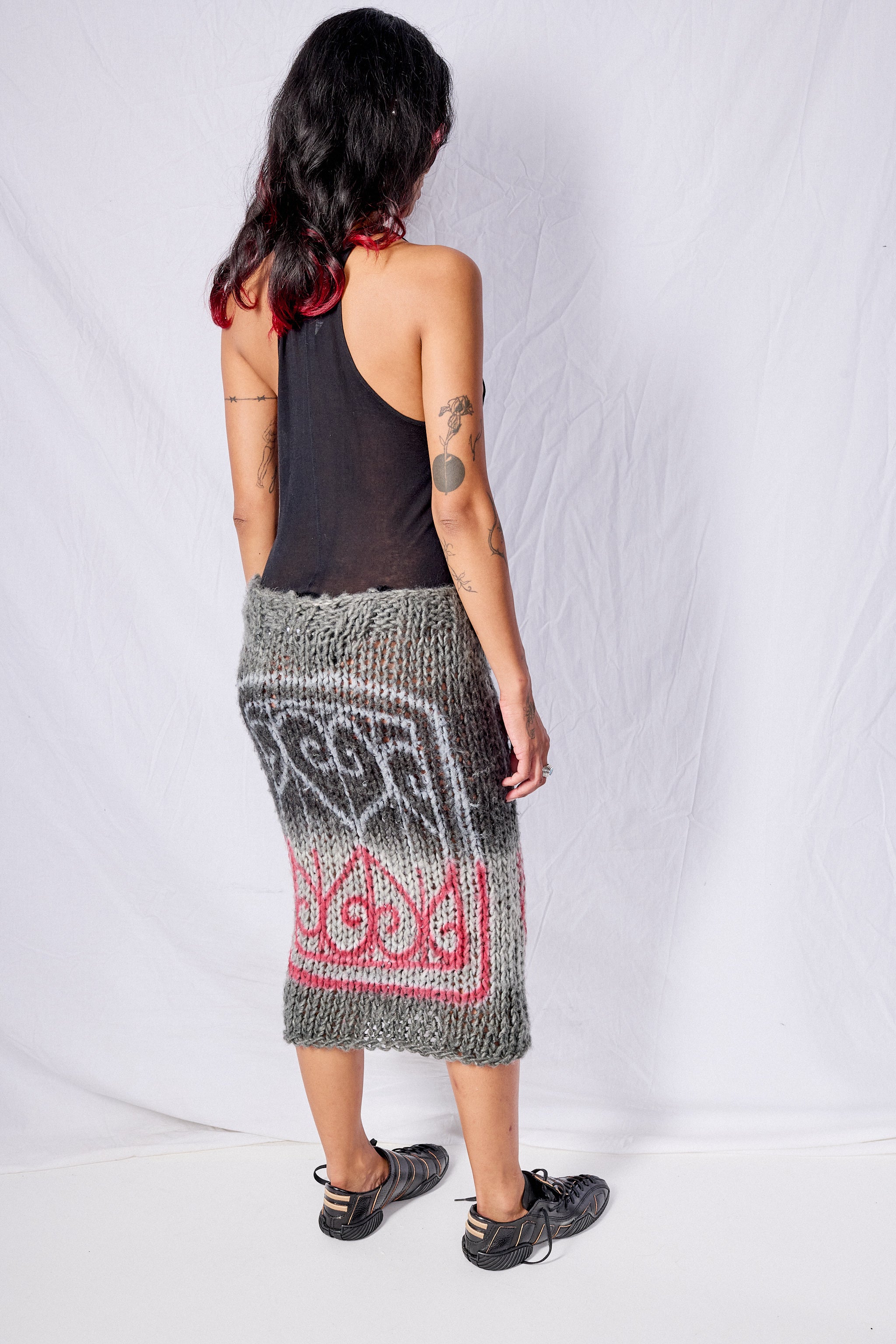Gate Wool Midi Skirt