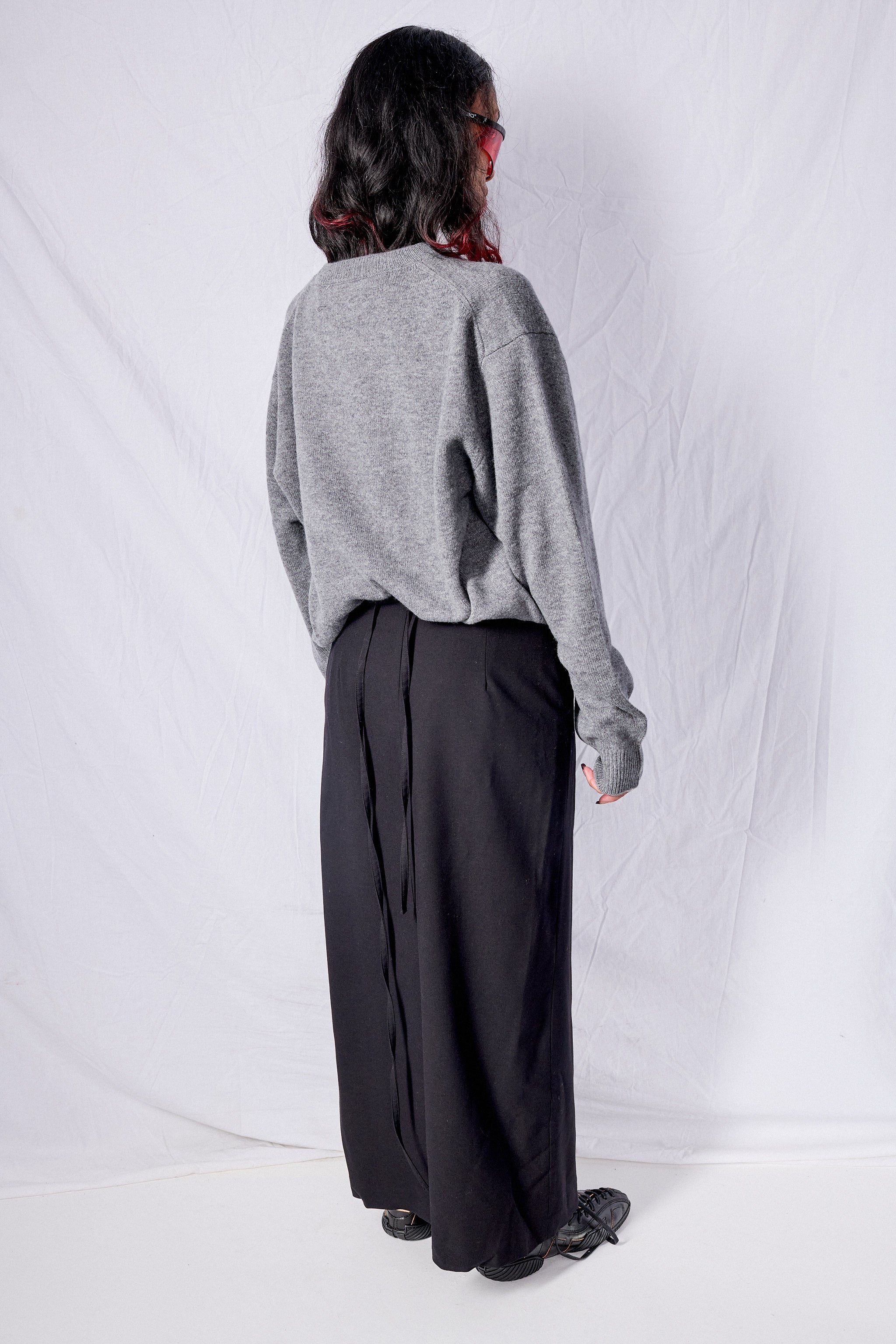 Melange Grey Unisex Cashmere Crewneck