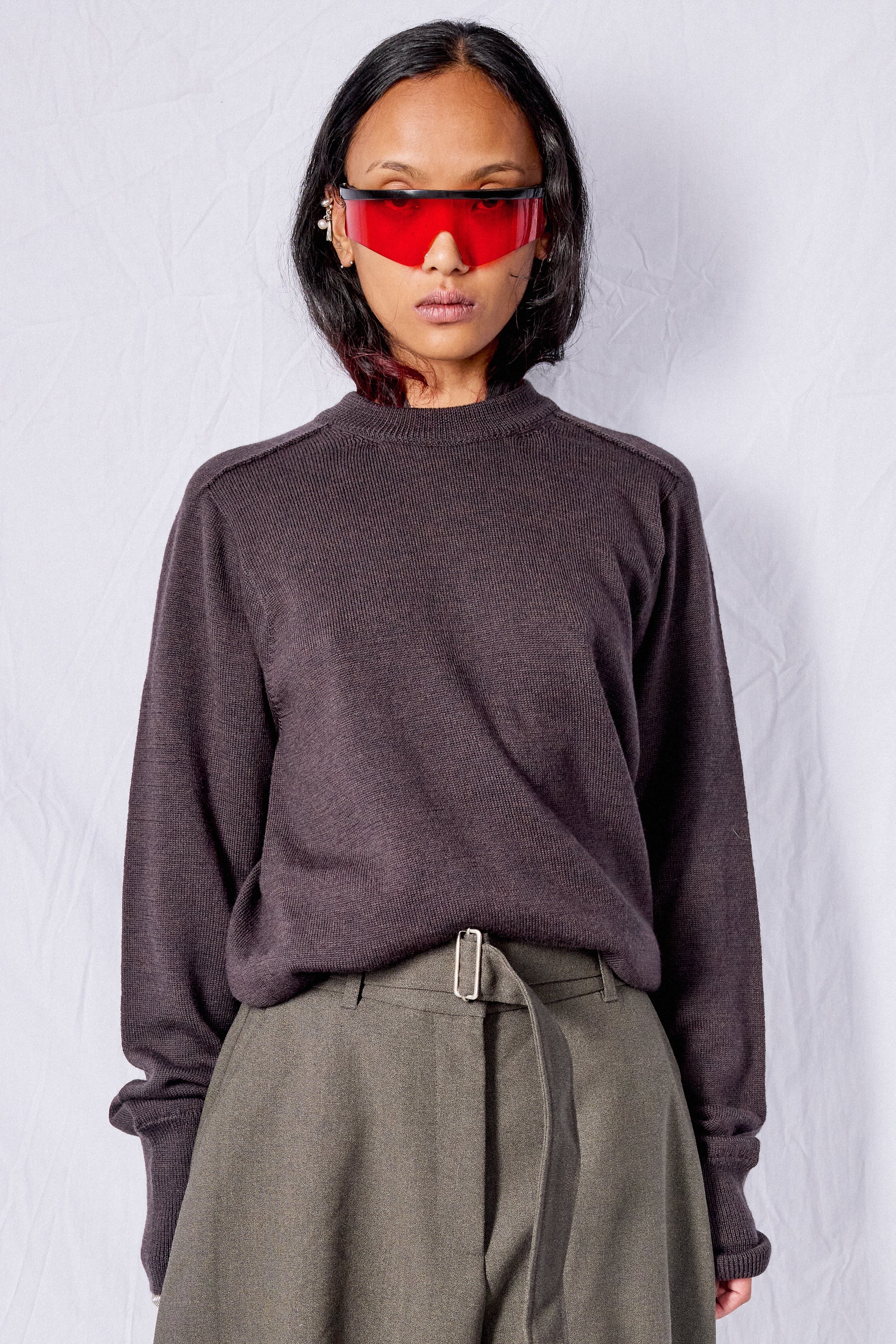 Walnut Crew Neck Jumper