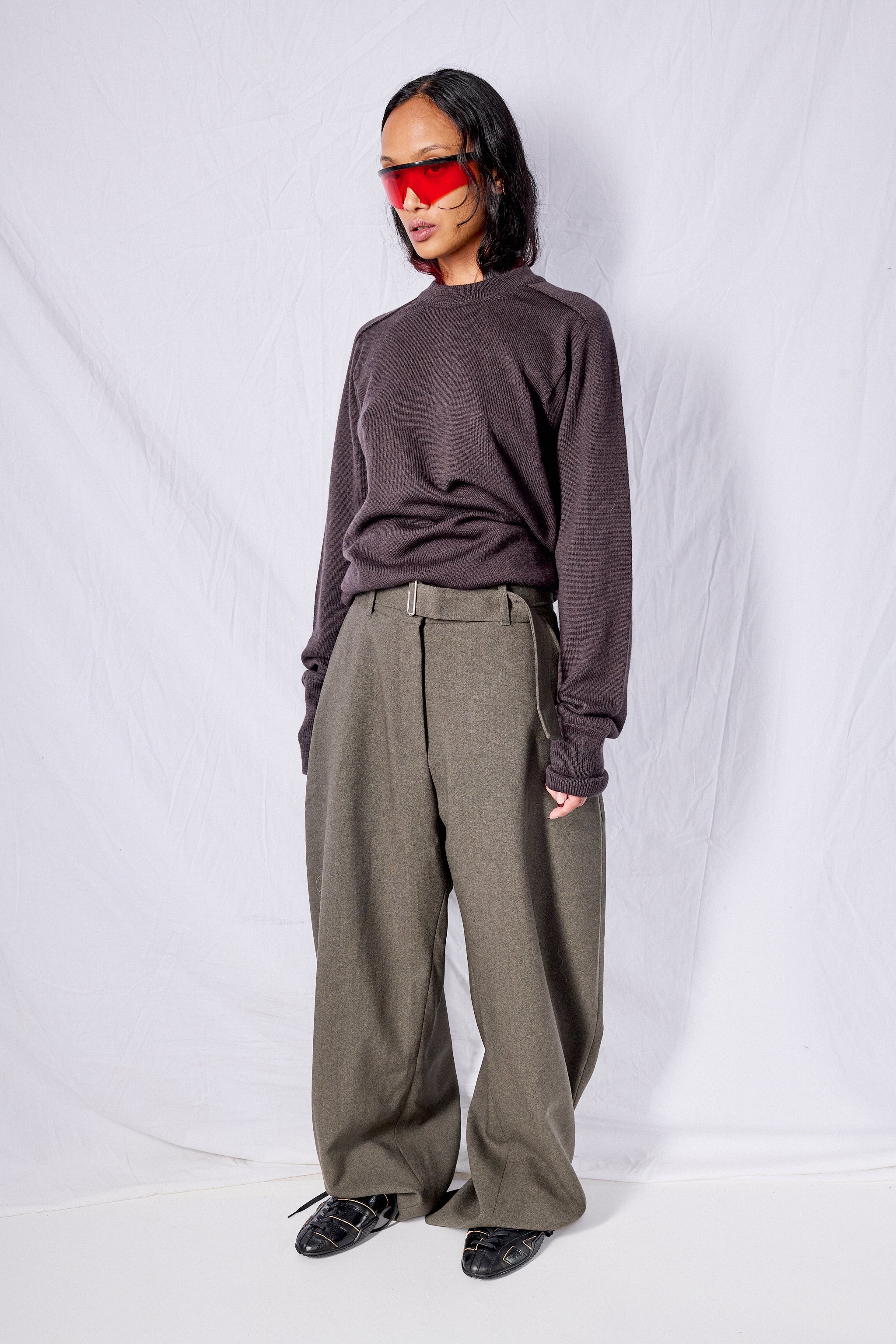 Walnut Crew Neck Jumper
