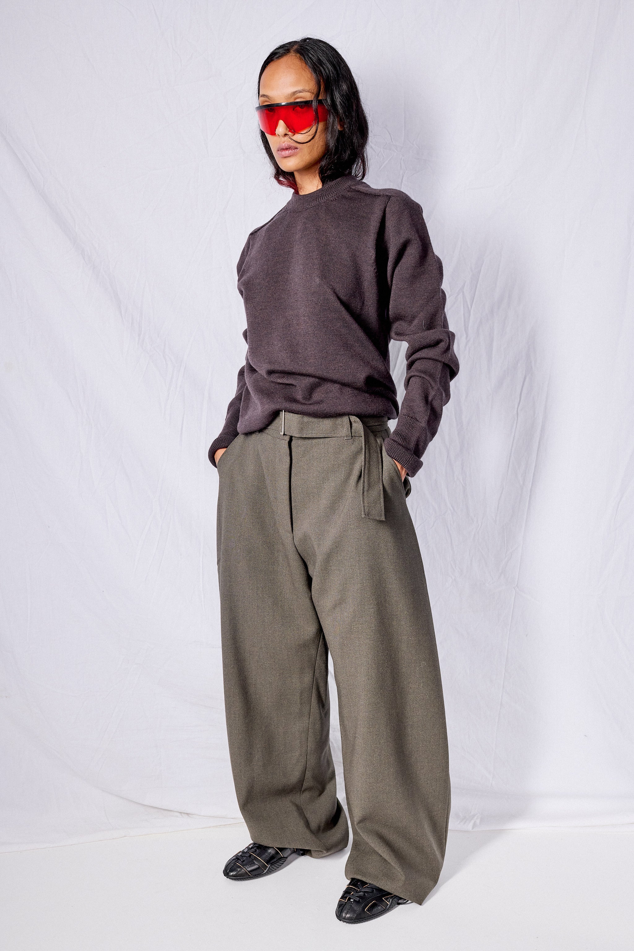 Walnut Crew Neck Jumper